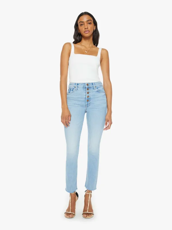 The Pixie Dazzler Ankle Fray - Ivy League Cowboy sold by MOTHER