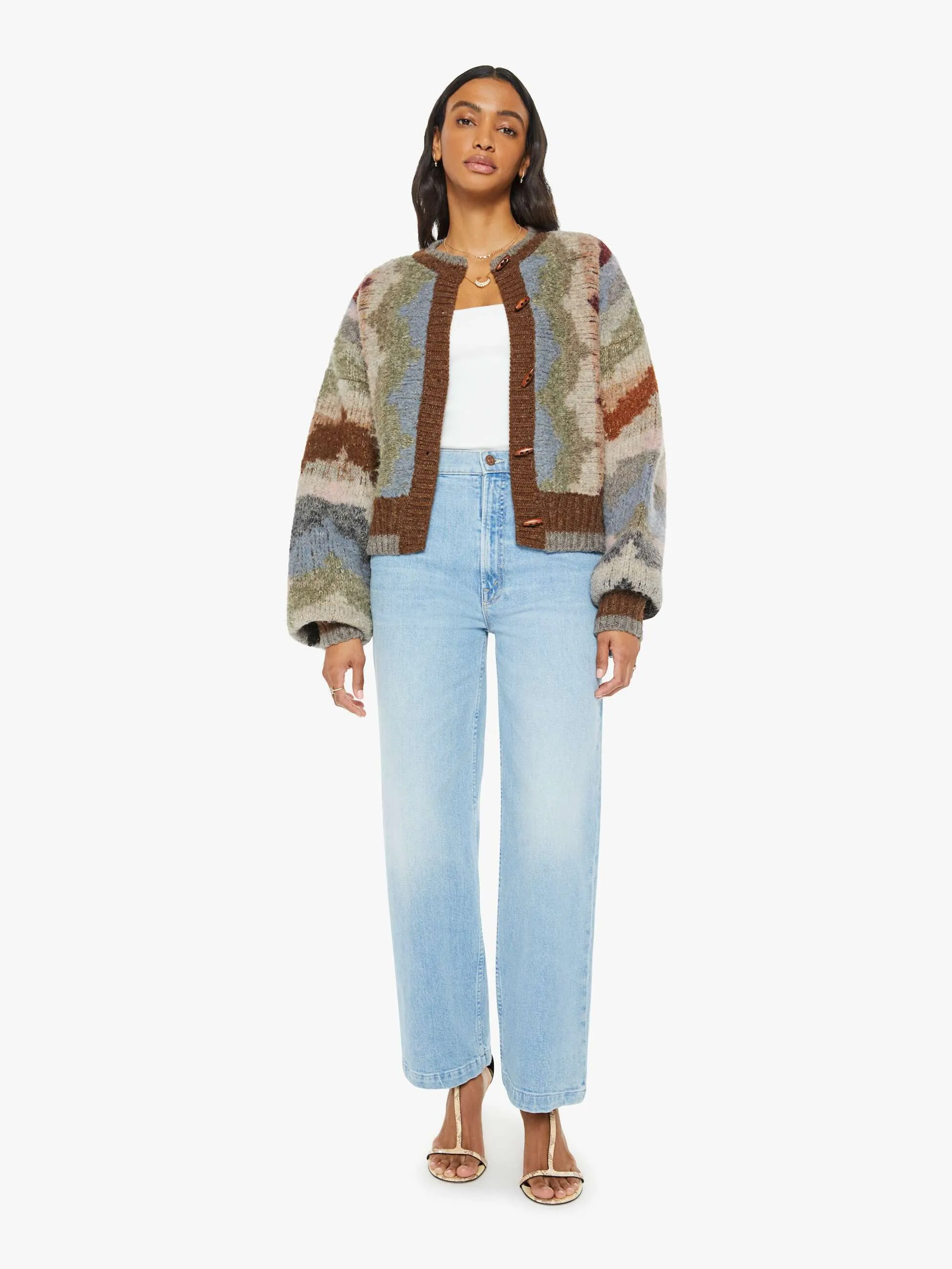 The Soaring High Cardigan - Bumpy Trails sold by MOTHER product image thumbnail 5