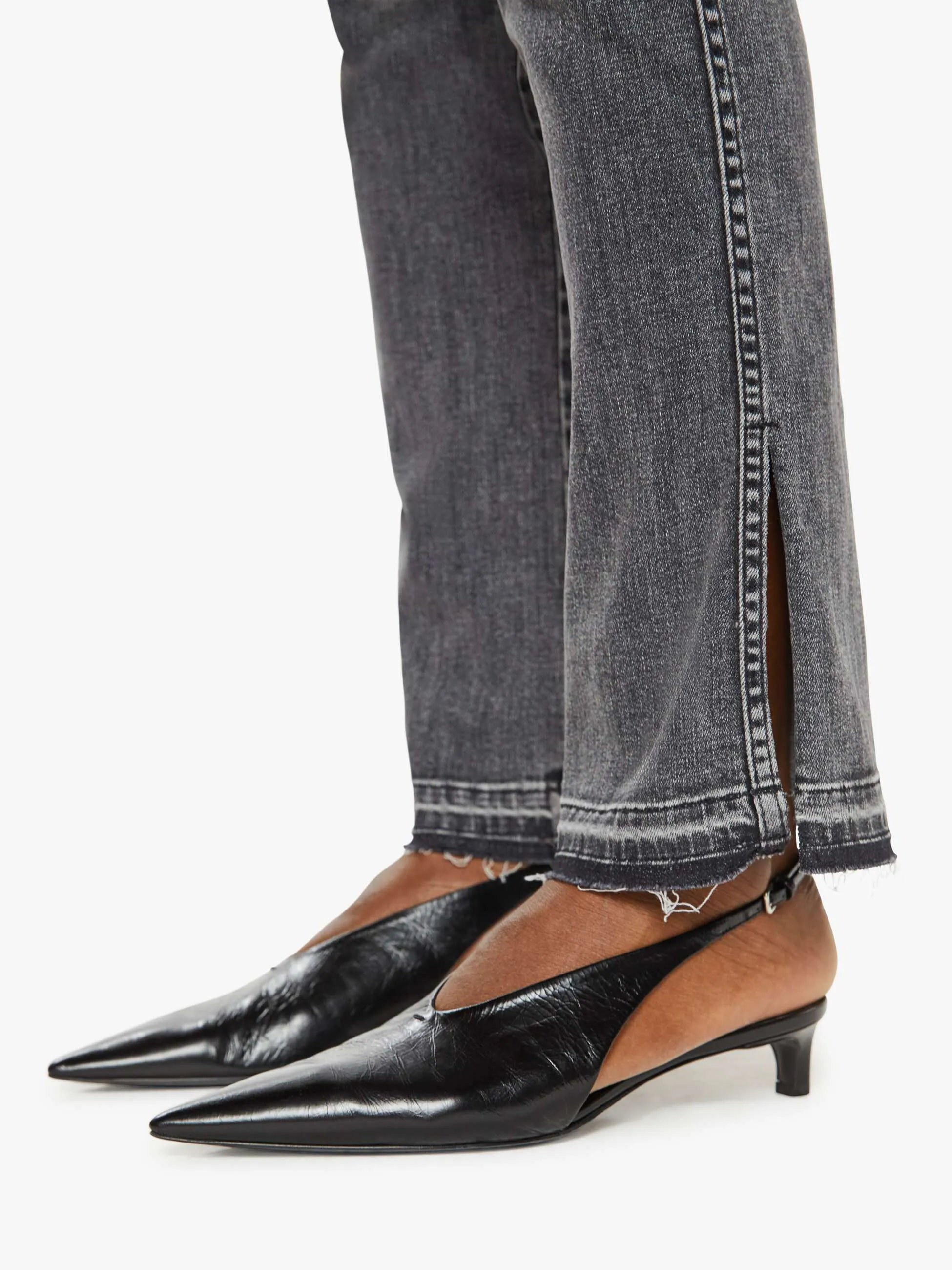 High Waisted Rascal Slice Undone Hem - Friday The 13th sold by MOTHER product image thumbnail 5