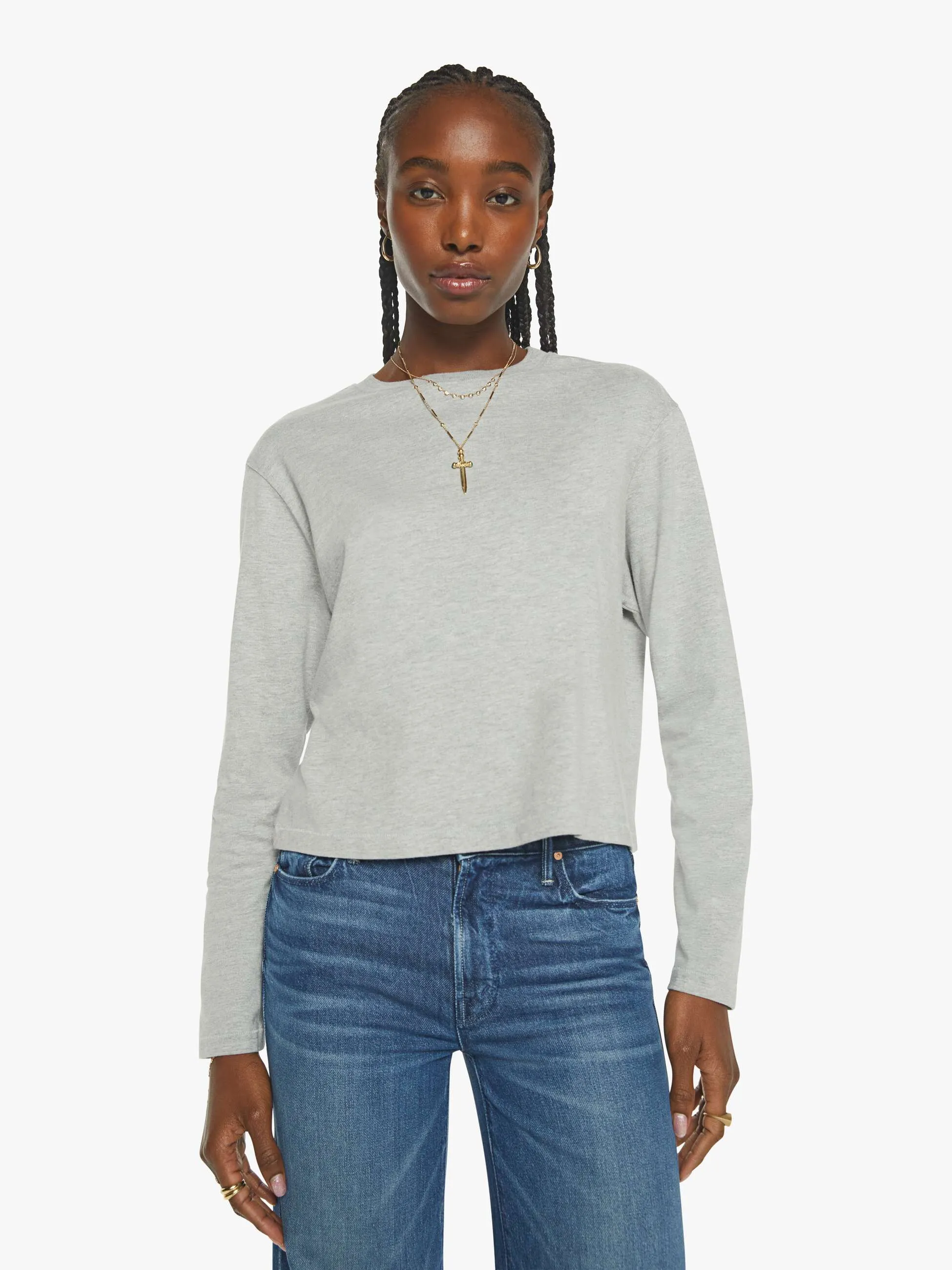 XiRENA Terrance Tee - Heather Grey sold by MOTHER