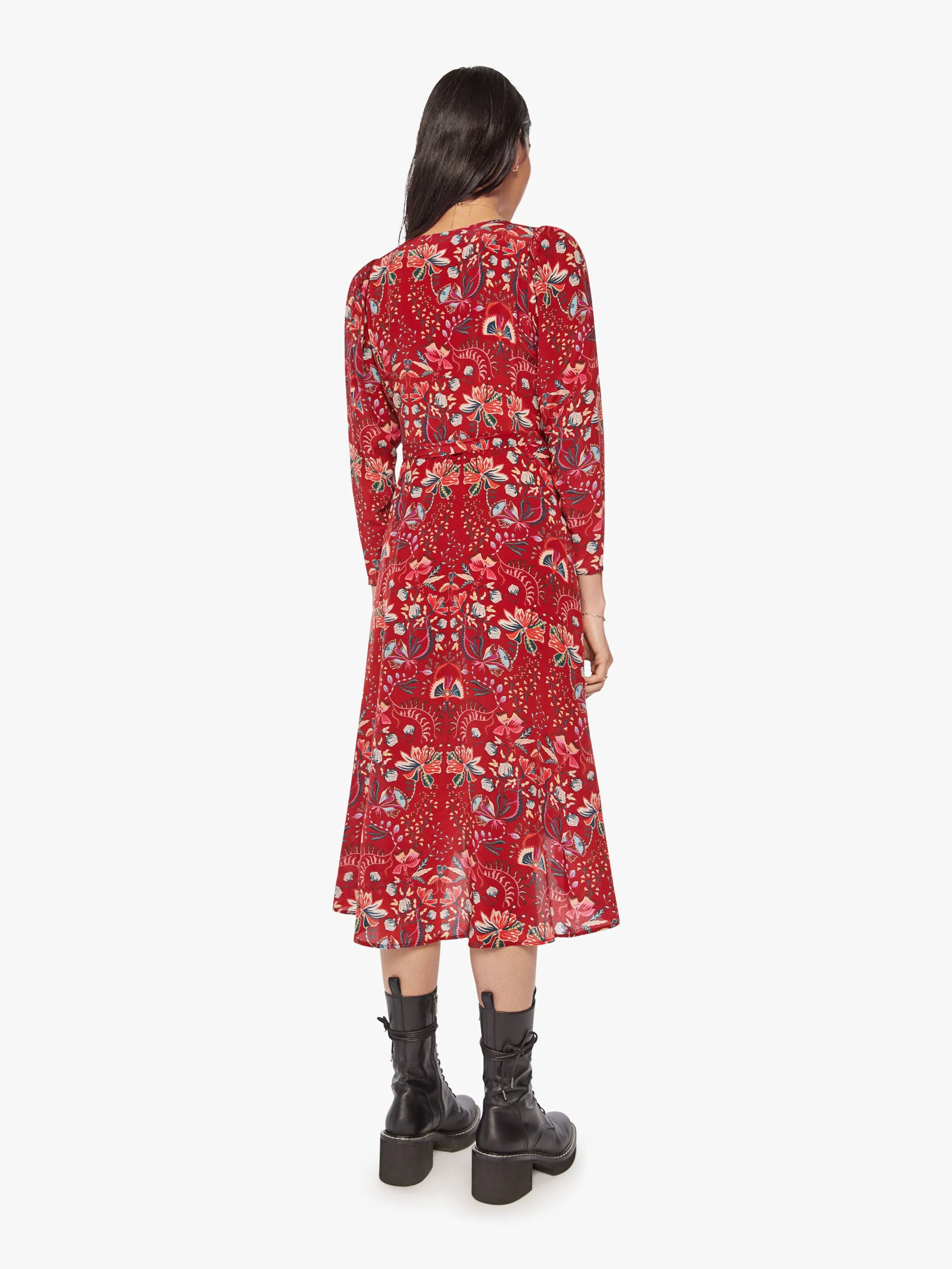 Maria Cher Denia Midi Dress - Palermo Red Berries sold by MOTHER product image thumbnail 4
