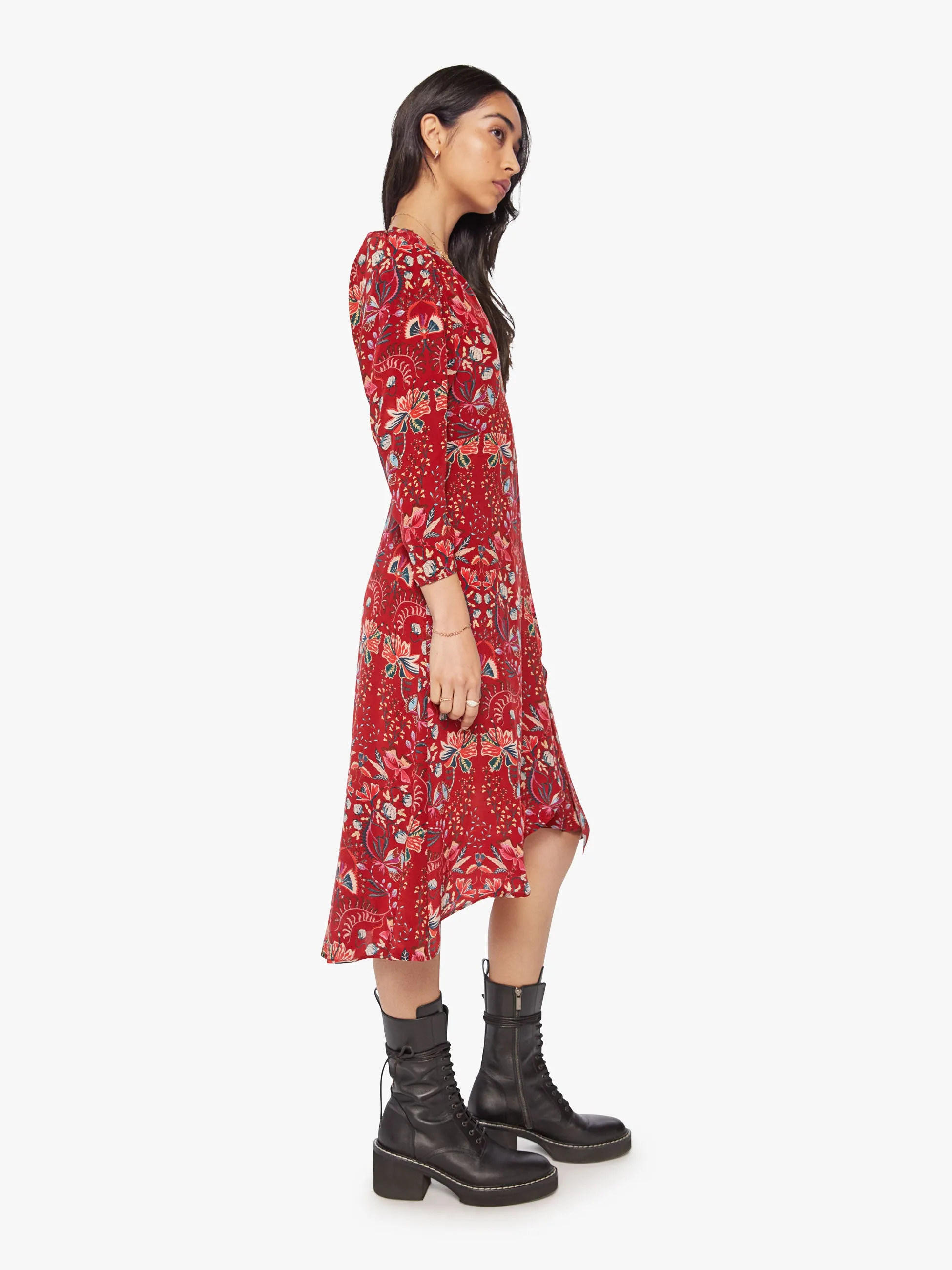 Maria Cher Denia Midi Dress - Palermo Red Berries sold by MOTHER product image thumbnail 3