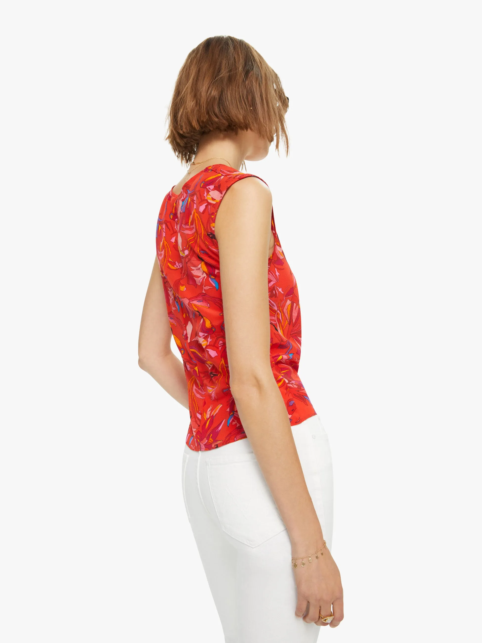 Maria Cher Aiko Top - Carhue Red sold by MOTHER product image thumbnail 4