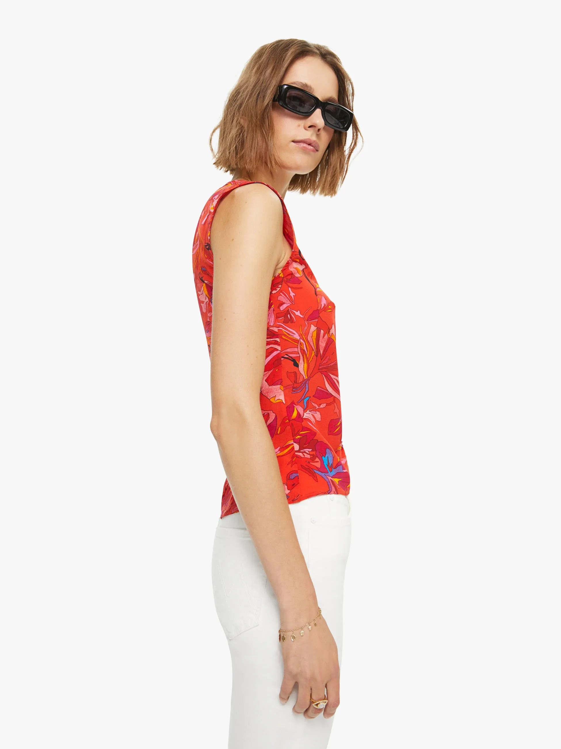 Maria Cher Aiko Top - Carhue Red sold by MOTHER product image thumbnail 3