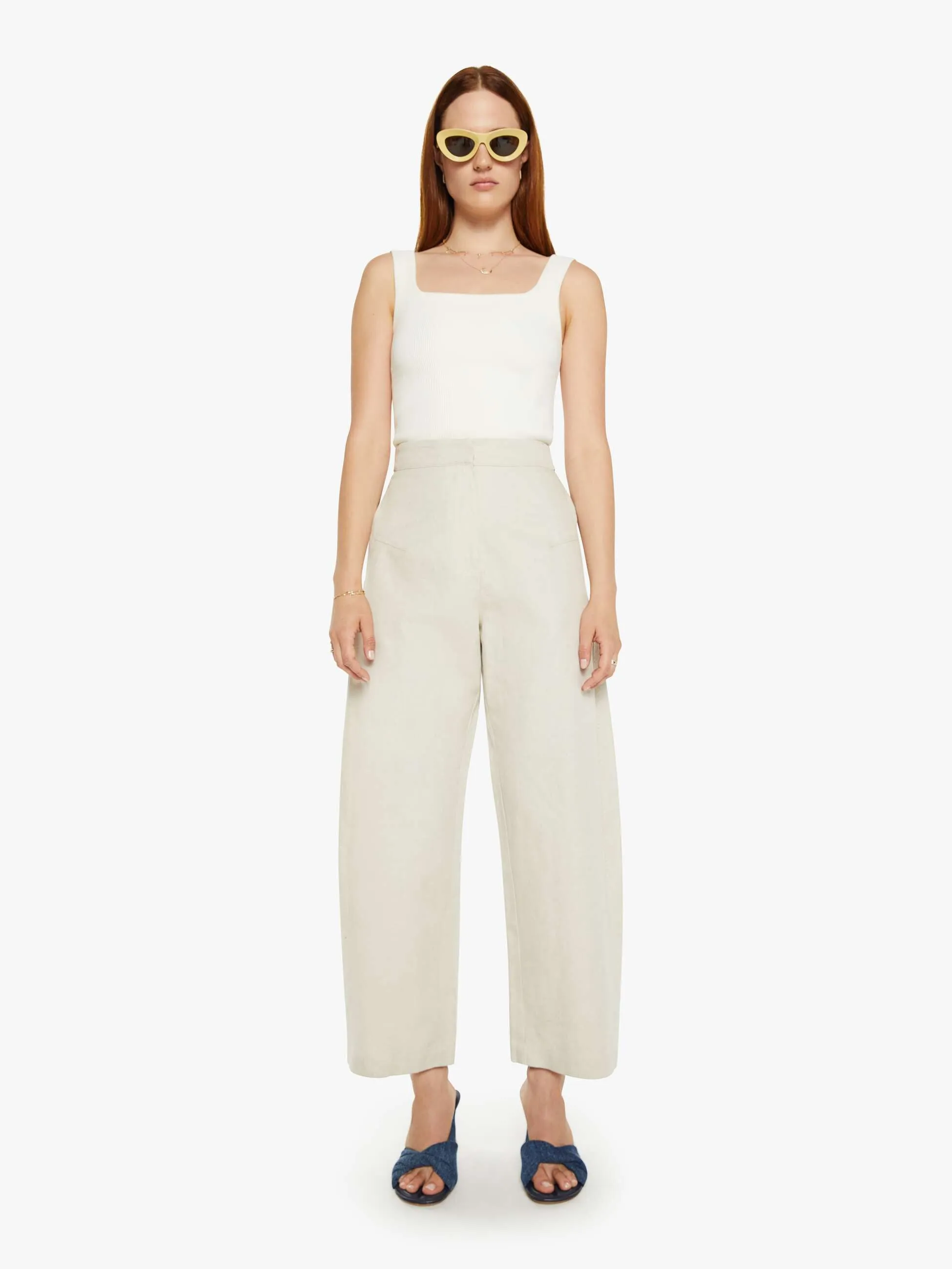 Maria Cher Nerea Pants - Ecru sold by MOTHER product image thumbnail 2