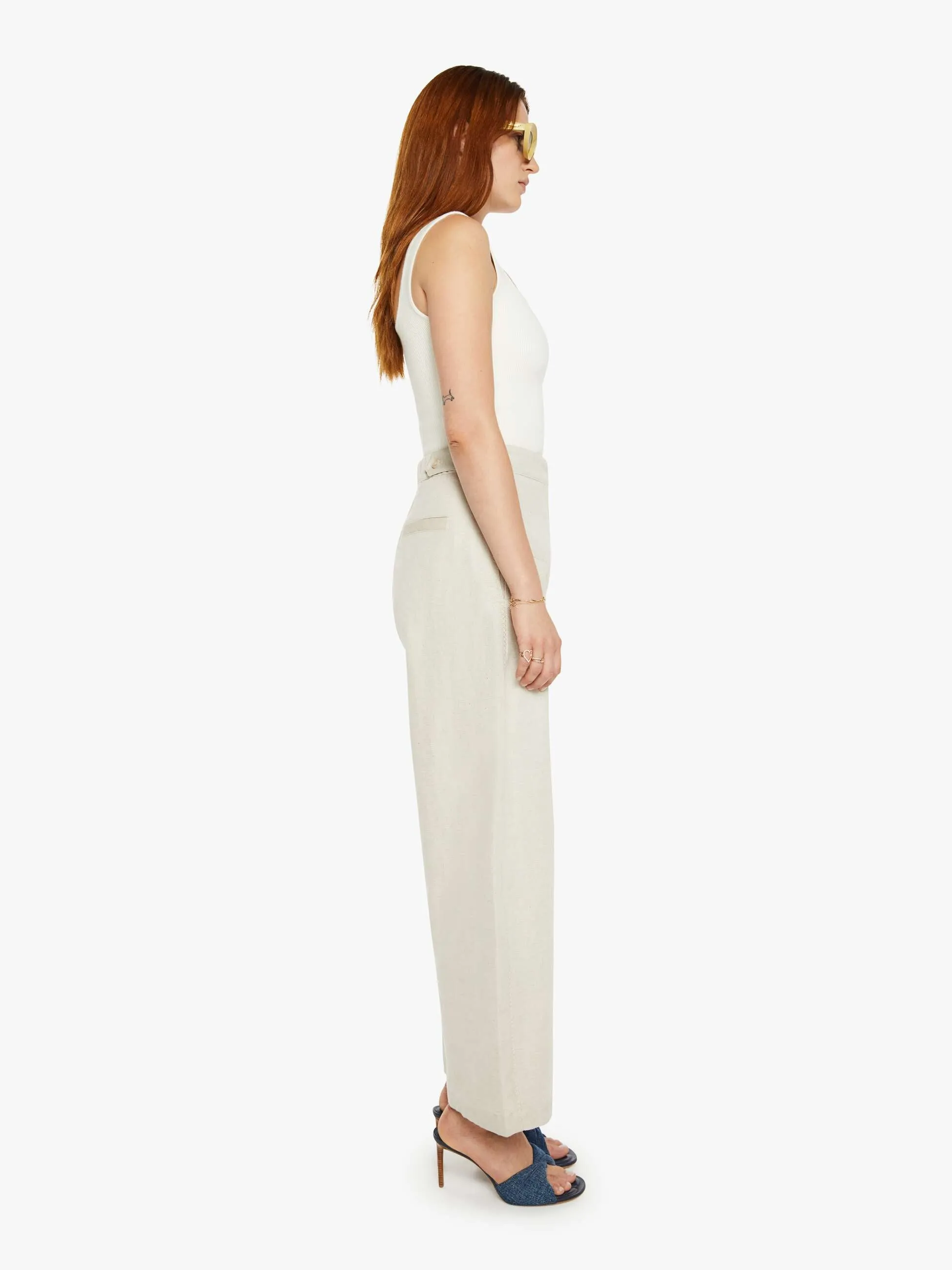 Maria Cher Nerea Pants - Ecru sold by MOTHER product image thumbnail 3