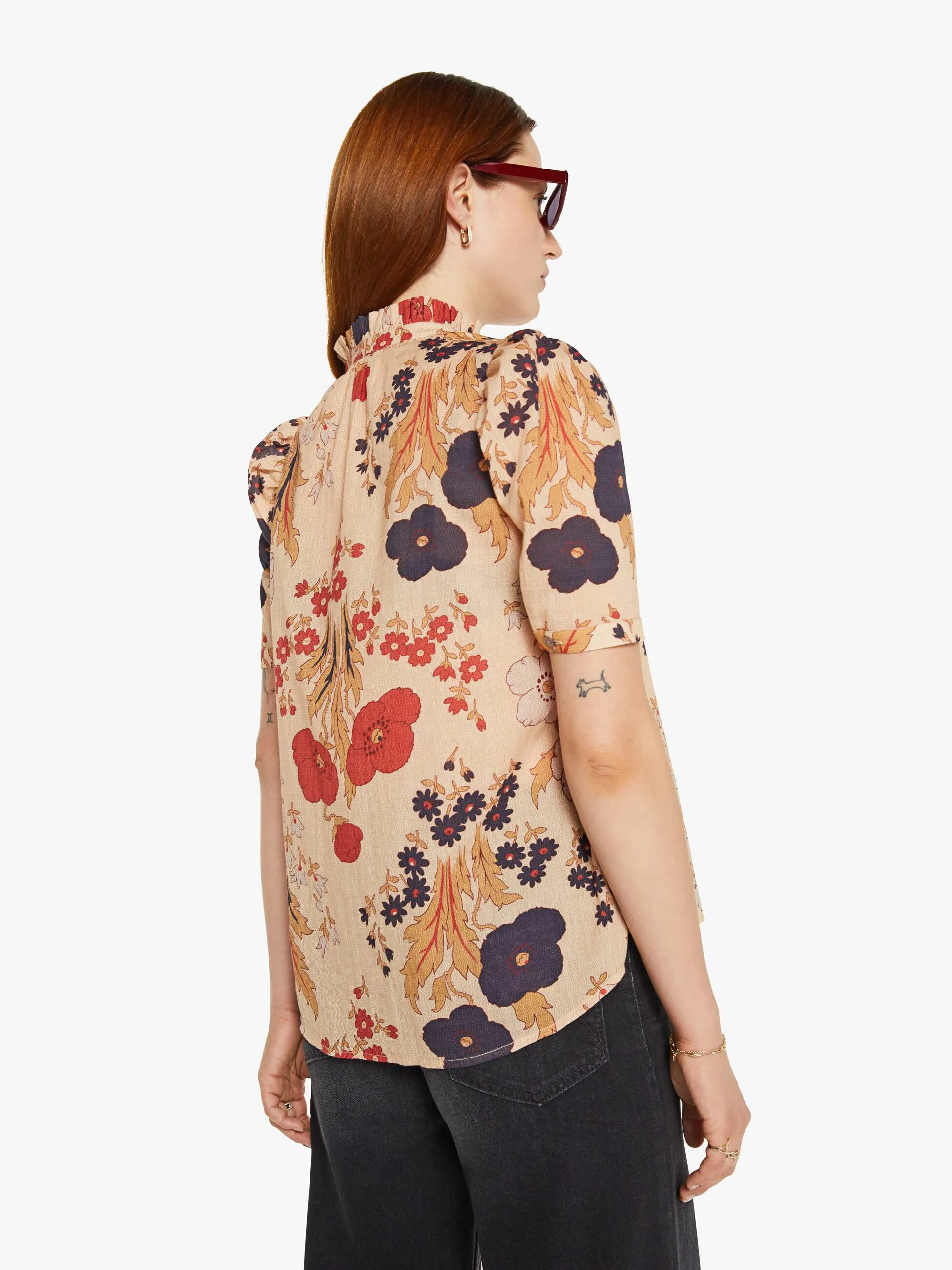 Alix of Bohemia Winnie Shirt - Vintage Poppy sold by MOTHER product image thumbnail 3