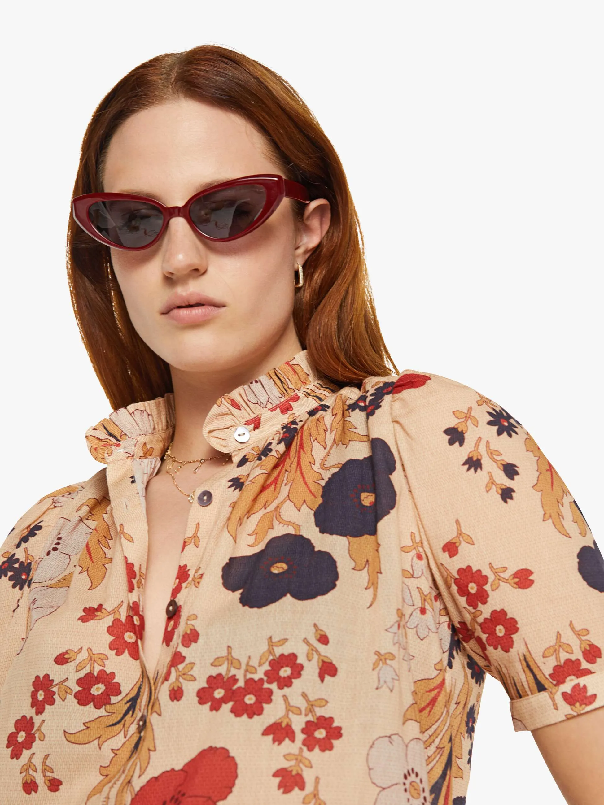 Alix of Bohemia Winnie Shirt - Vintage Poppy sold by MOTHER product image thumbnail 5