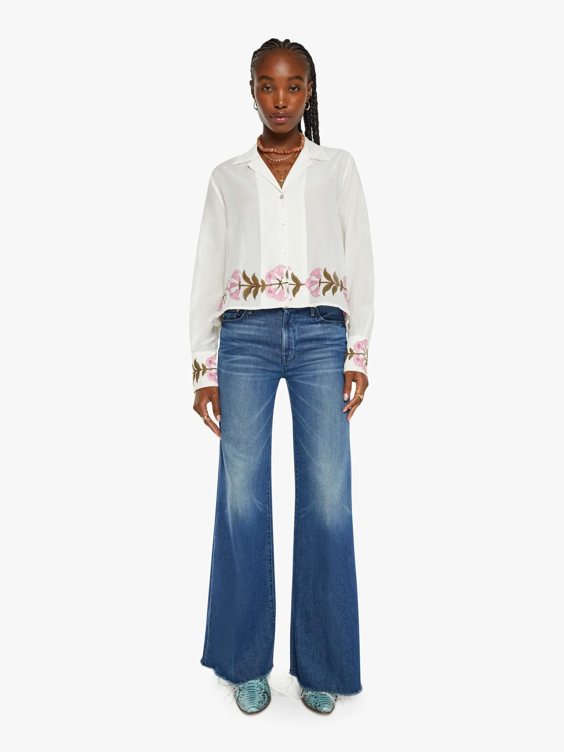 Alix of Bohemia Pippa Shirt - Trumpet Lily sold by MOTHER product image thumbnail 5