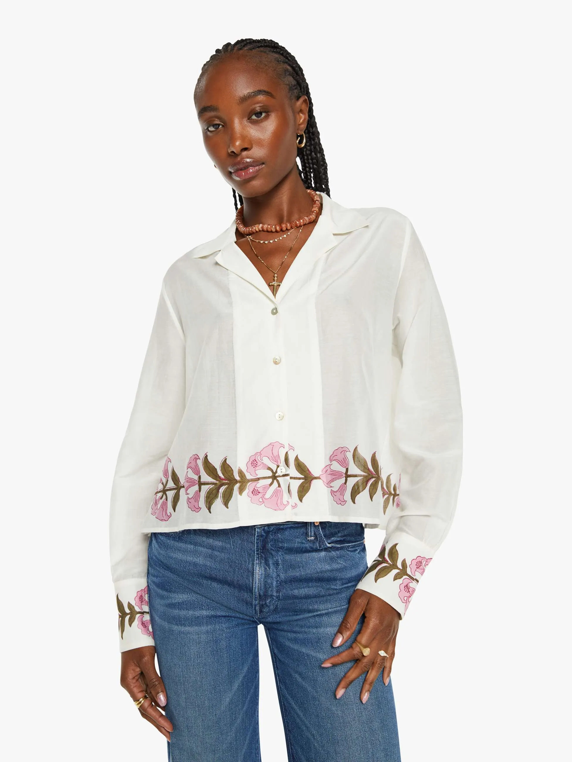Alix of Bohemia Pippa Shirt - Trumpet Lily sold by MOTHER product image thumbnail 2