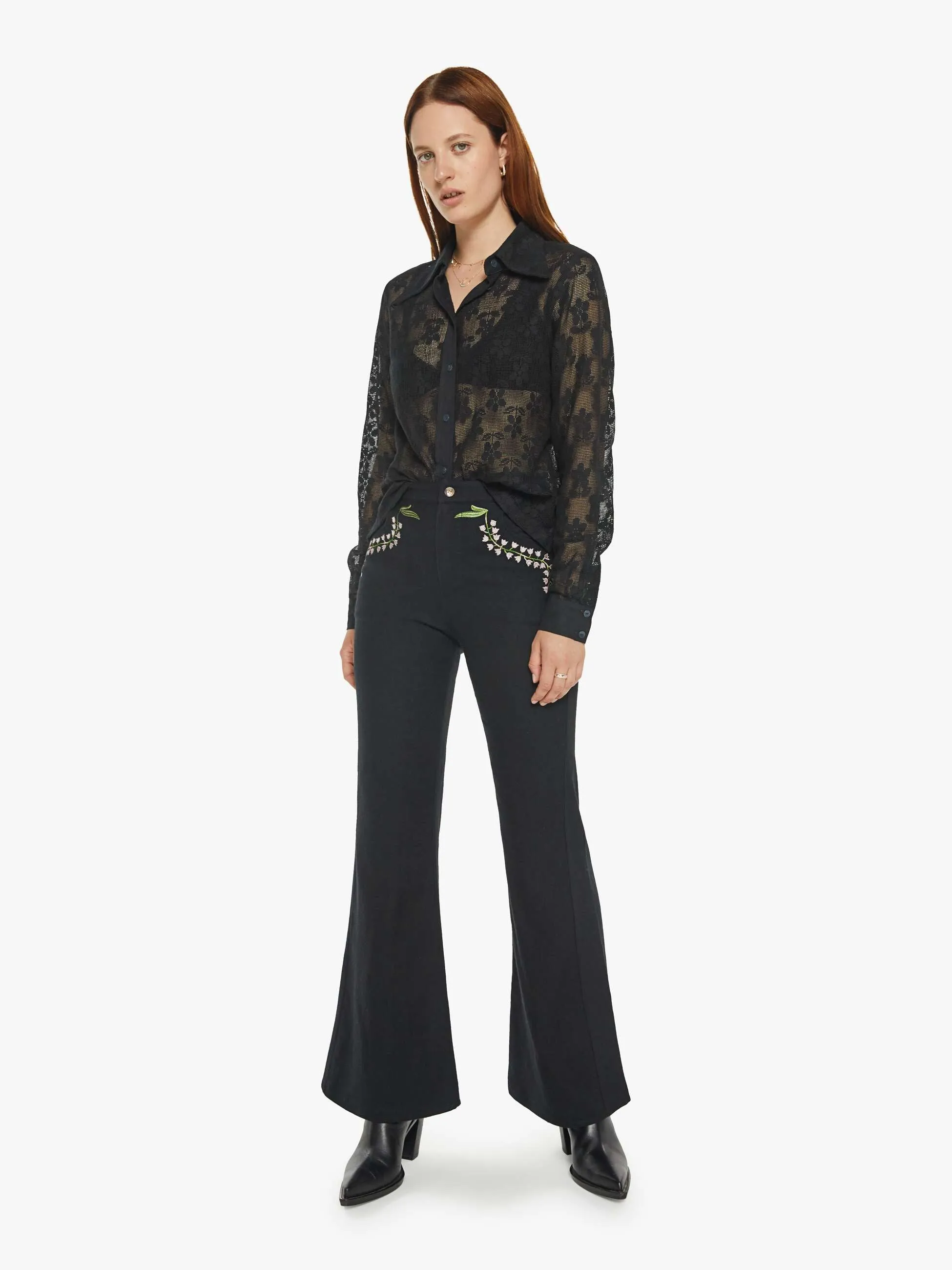 Alix of Bohemia Dolly Shirt - Blackjack Daisy sold by MOTHER product image thumbnail 5