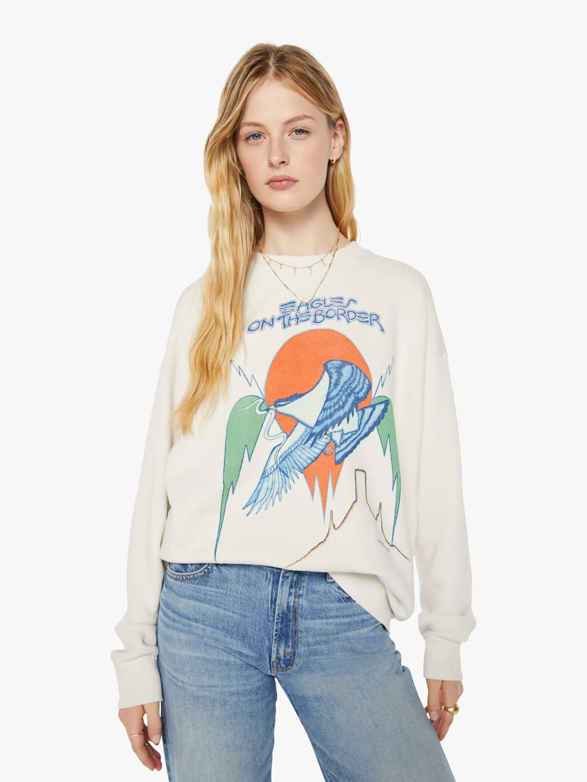 MadeWorn The Eagles Sweatshirt - Vintage White sold by MOTHER