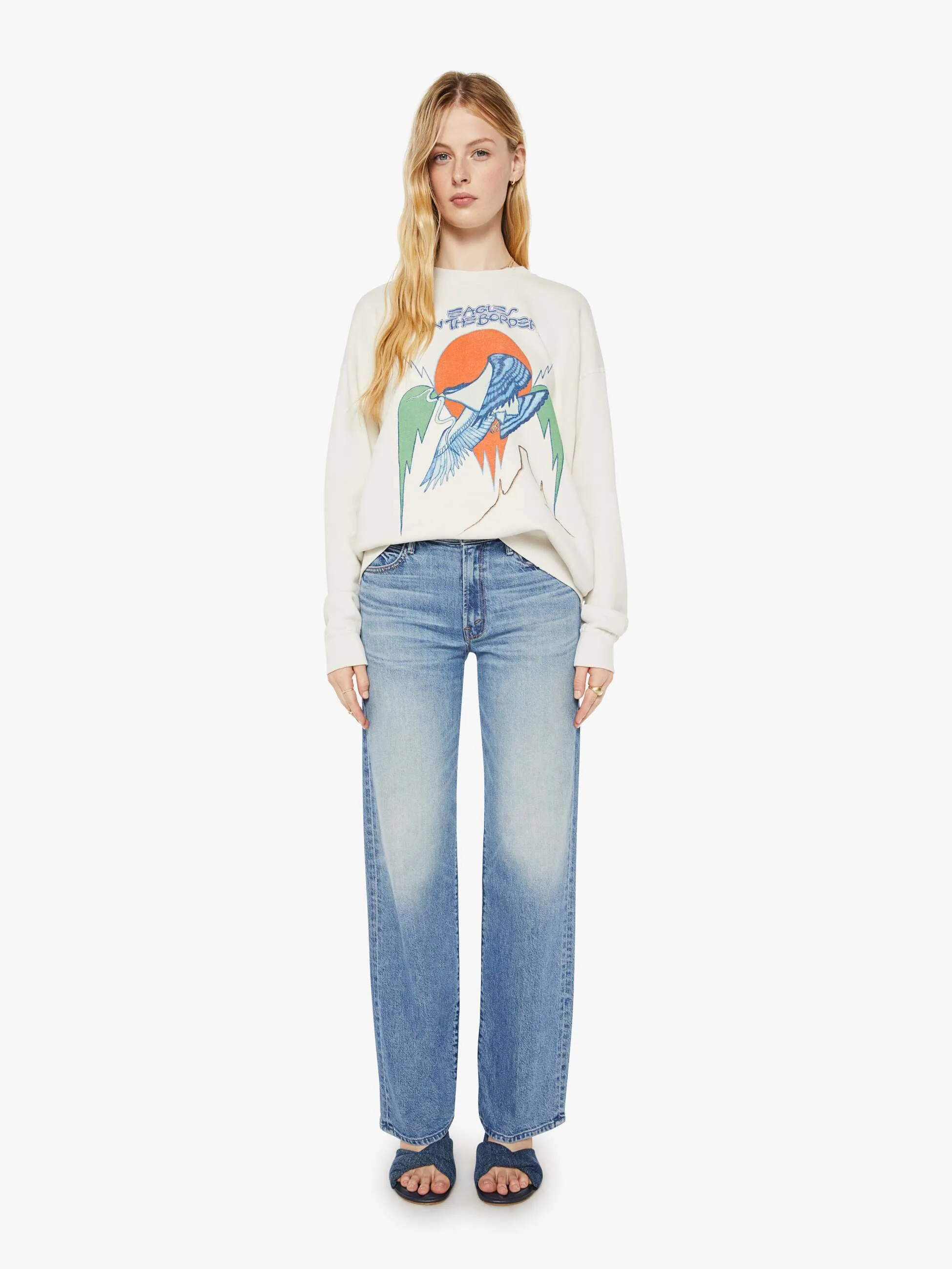 MadeWorn The Eagles Sweatshirt - Vintage White sold by MOTHER product image thumbnail 4