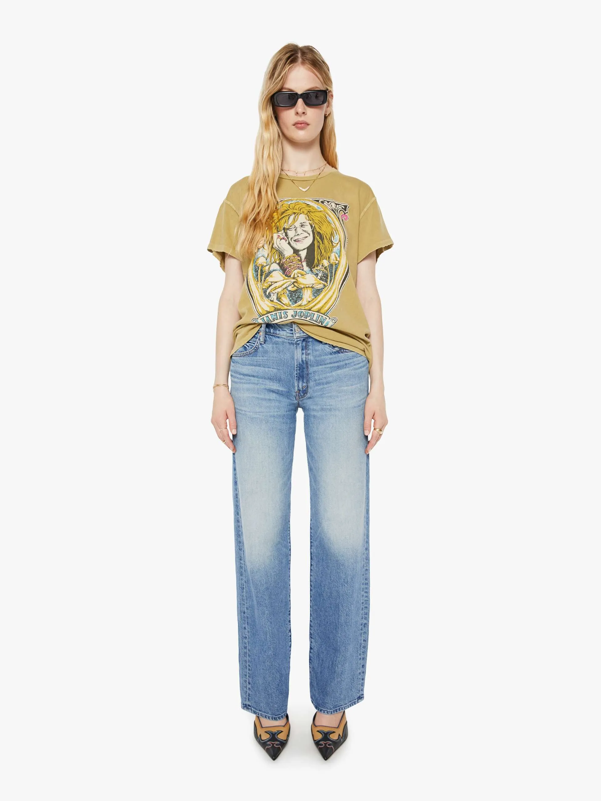 MadeWorn Janis Joplin Tee - Sand sold by MOTHER product image thumbnail 4