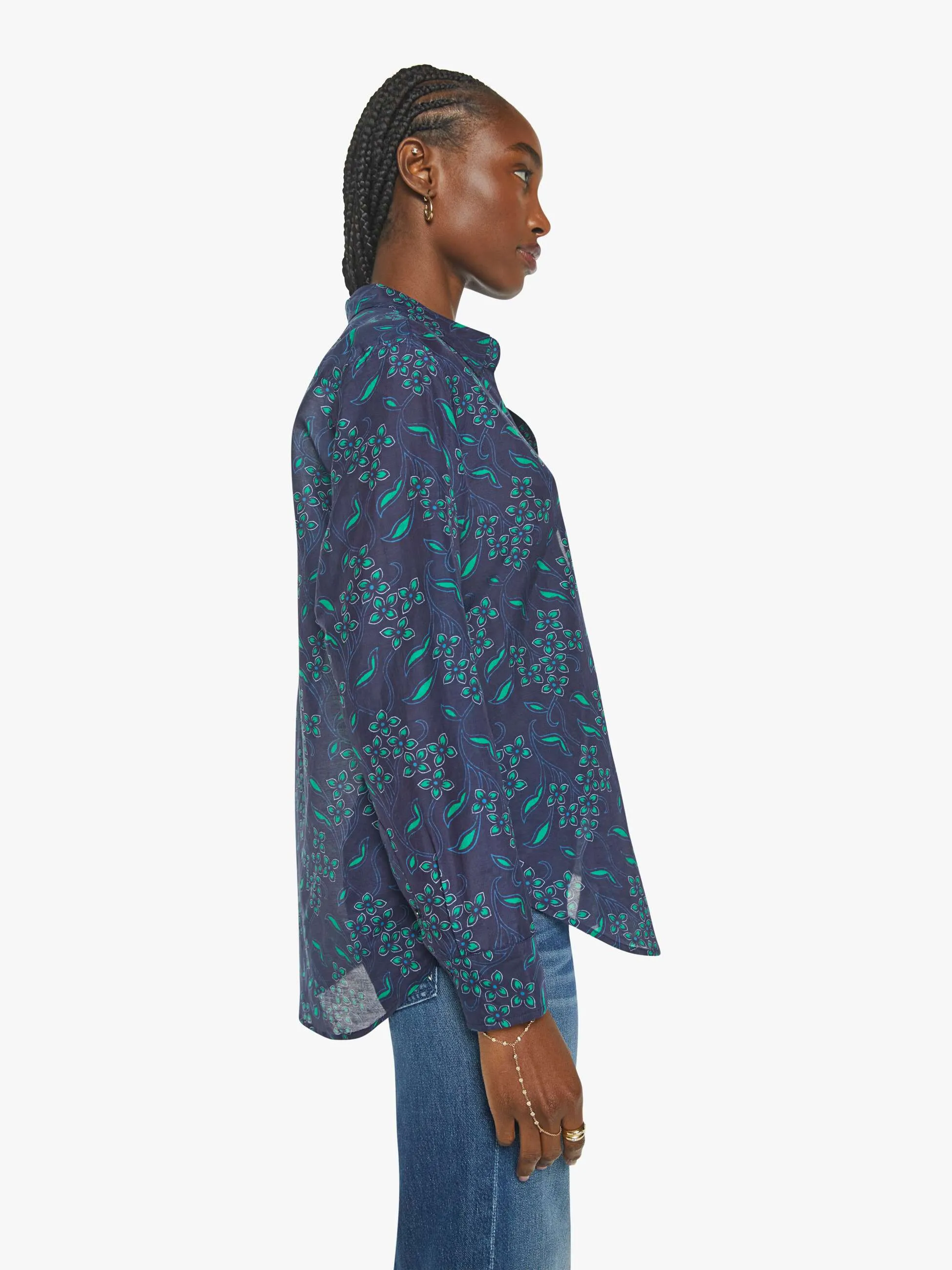 XiRENA Beau Shirt - Navy Green sold by MOTHER product image thumbnail 3