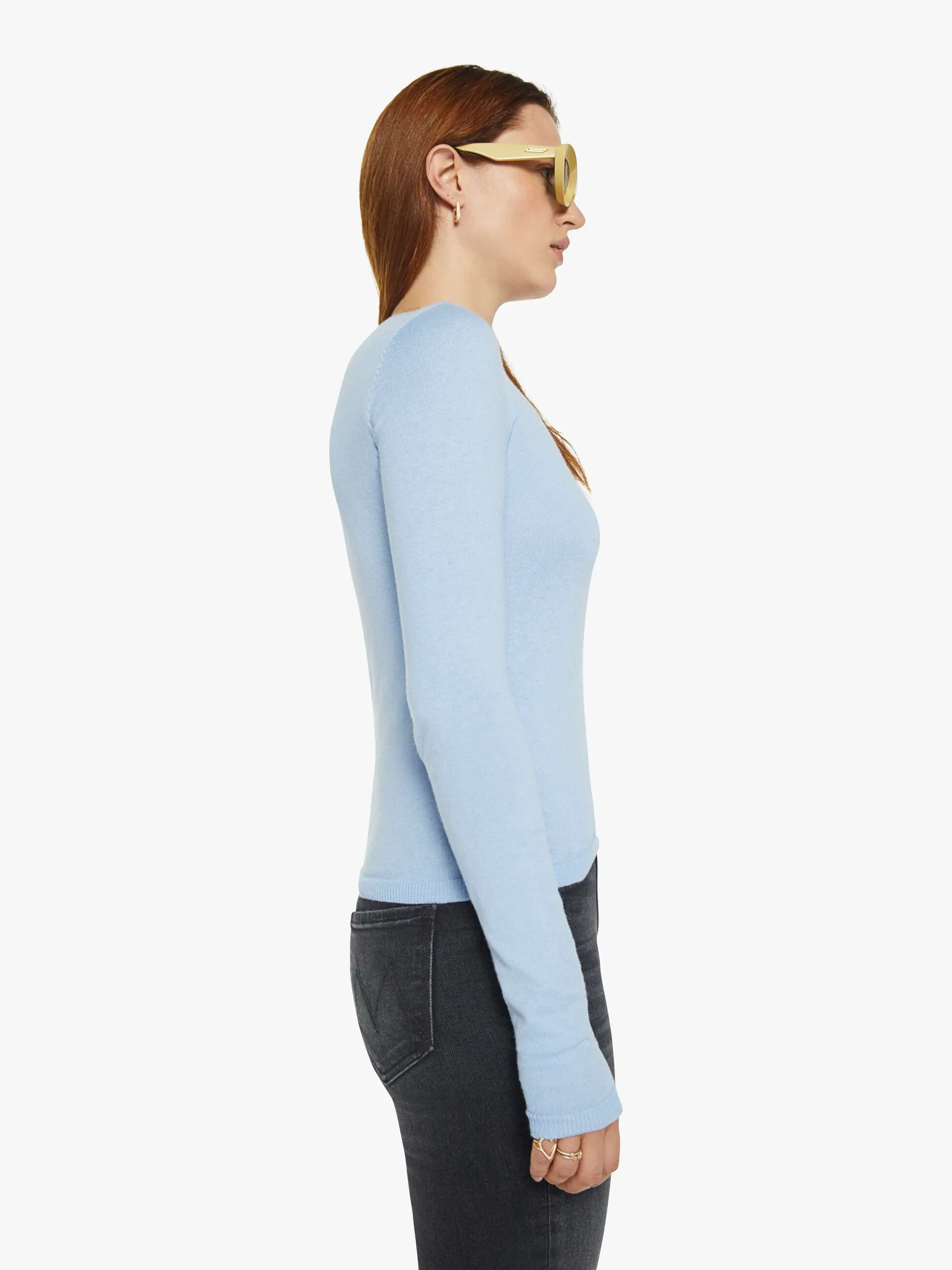 XiRENA Crewe Sweater - Salt Blue sold by MOTHER product image thumbnail 3
