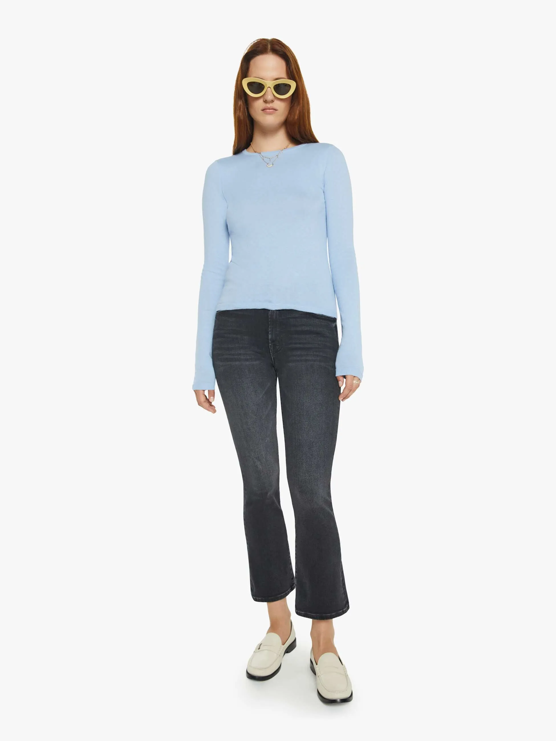 XiRENA Crewe Sweater - Salt Blue sold by MOTHER product image thumbnail 5