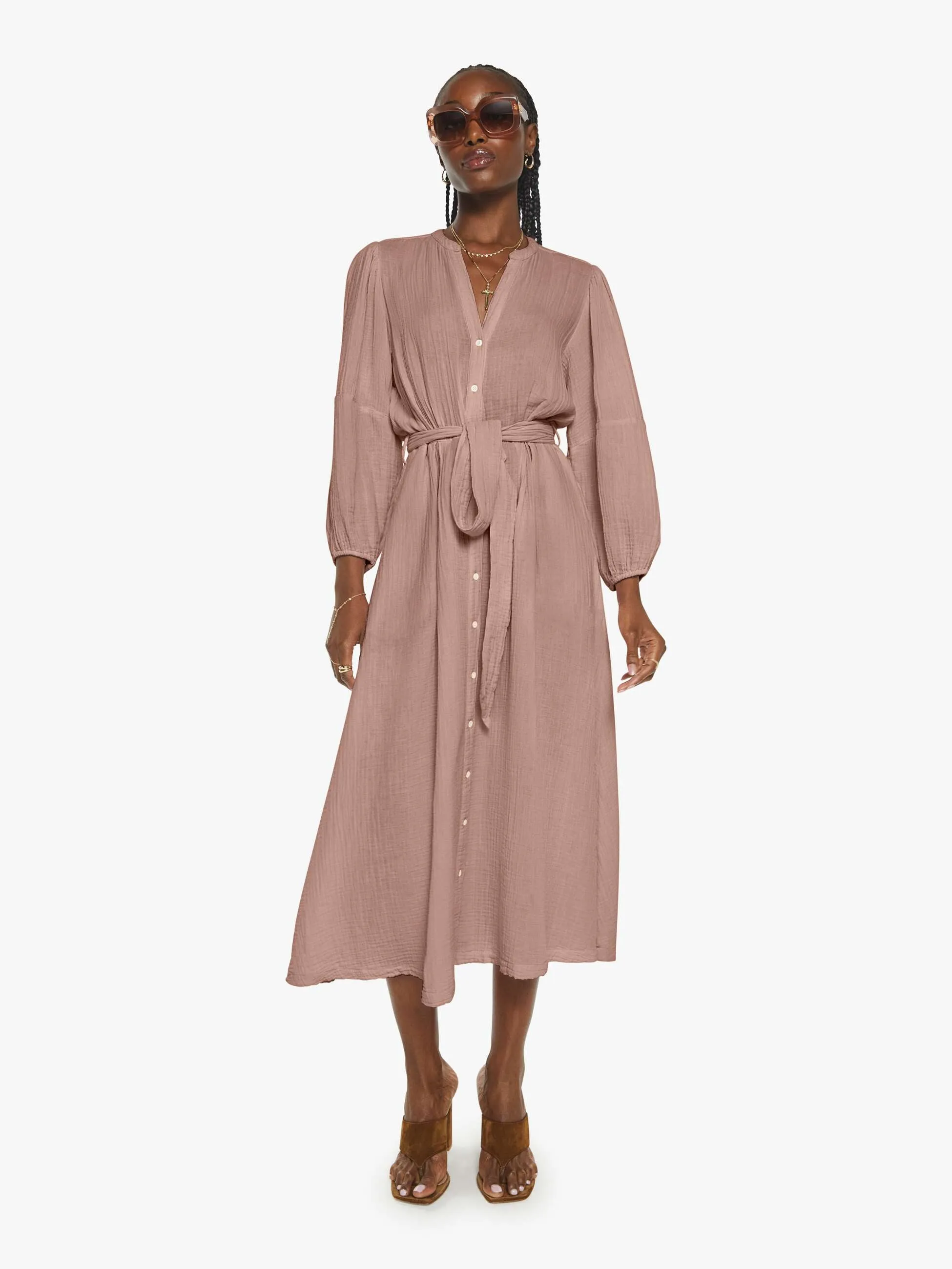 XiRENA Selene Dress - Dusty Rose sold by MOTHER