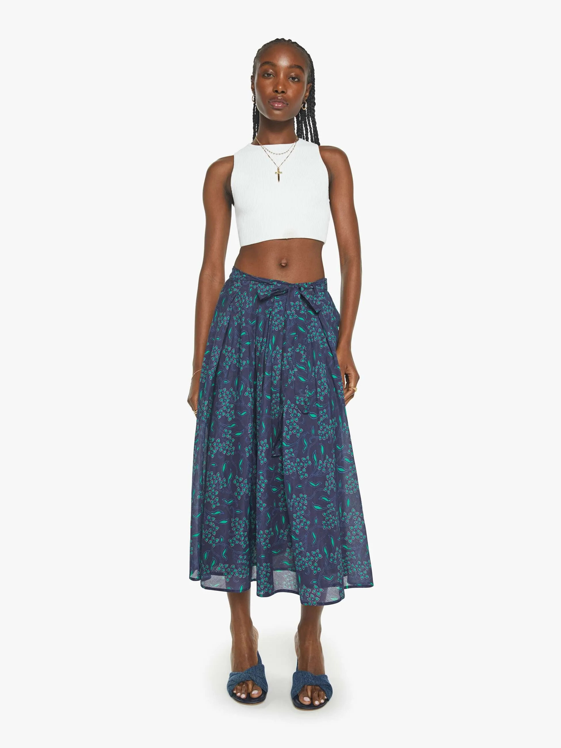 XiRENA Tara Skirt - Navy Green sold by MOTHER product image thumbnail 2