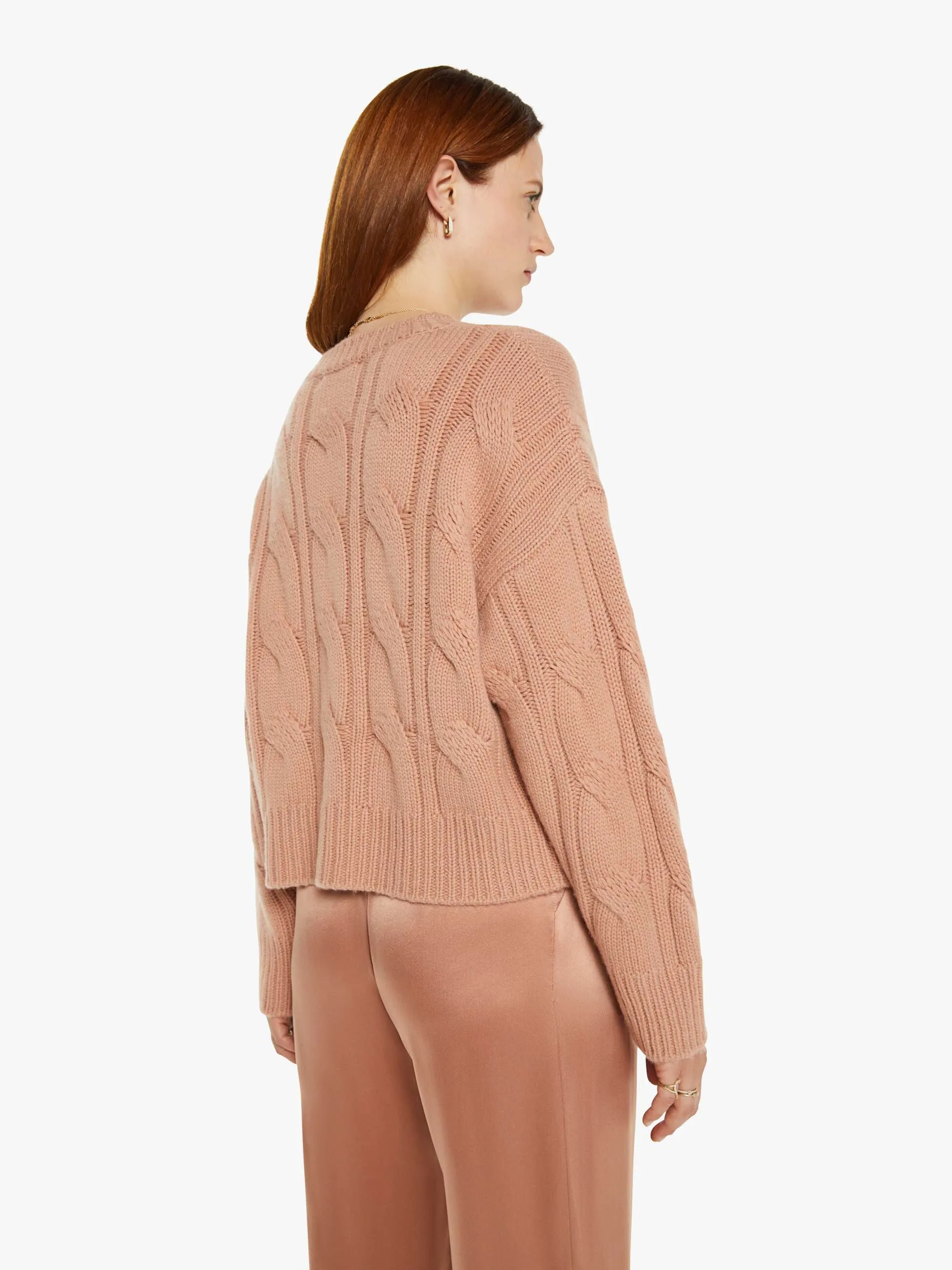 SABLYN Tristan Crewneck Pullover - Deep Apricot sold by MOTHER product image thumbnail 4