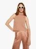 SABLYN Saige Cropped Turtleneck - Deep Apricot sold by MOTHER