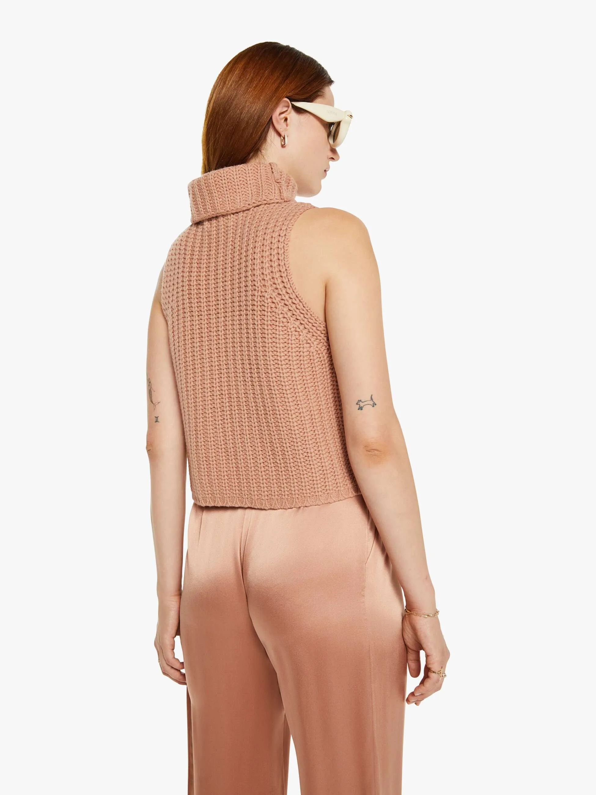 SABLYN Saige Cropped Turtleneck - Deep Apricot sold by MOTHER product image thumbnail 4