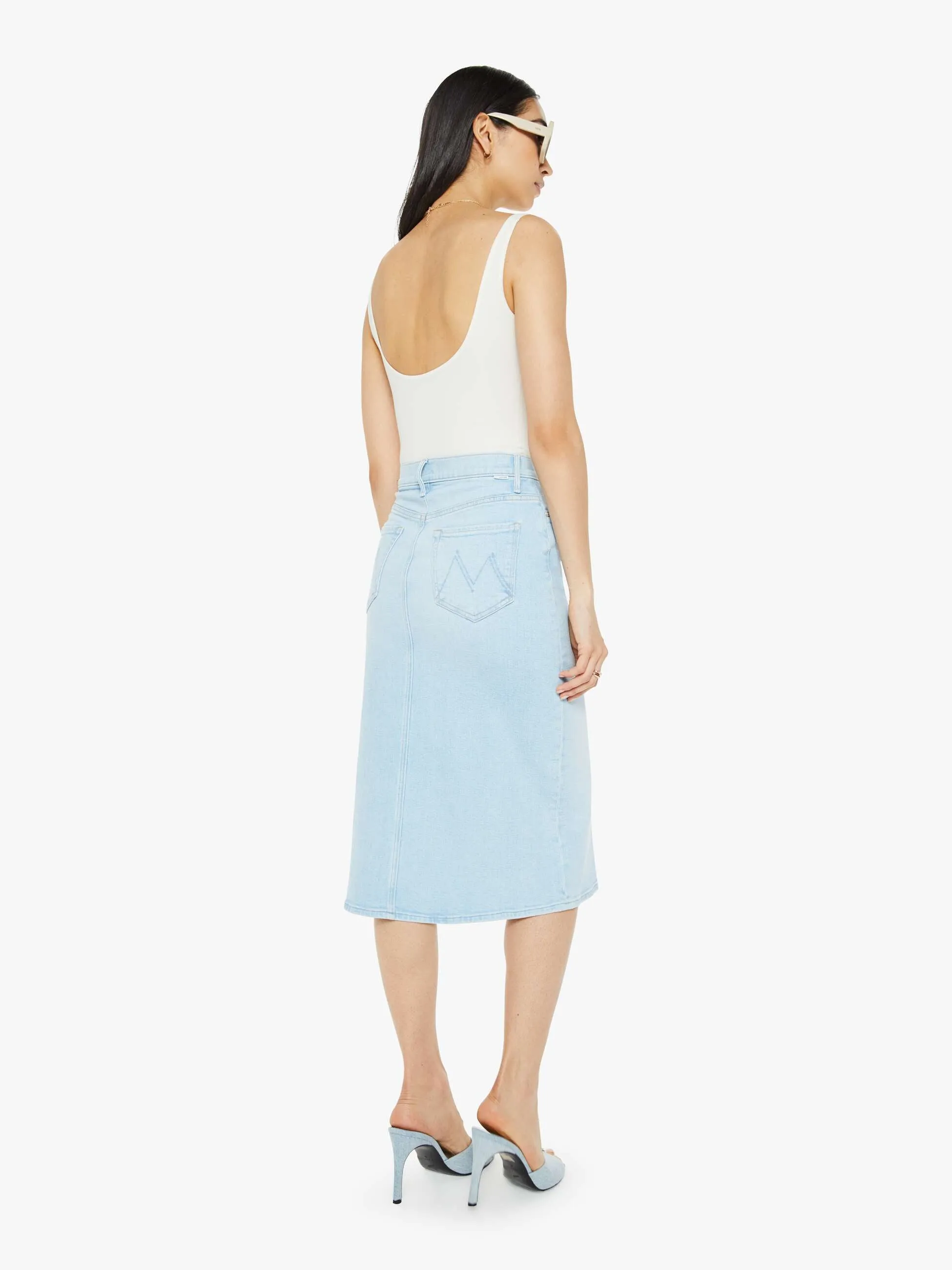 Swooner Straight A Midi Skirt - Yep. sold by MOTHER product image thumbnail 4