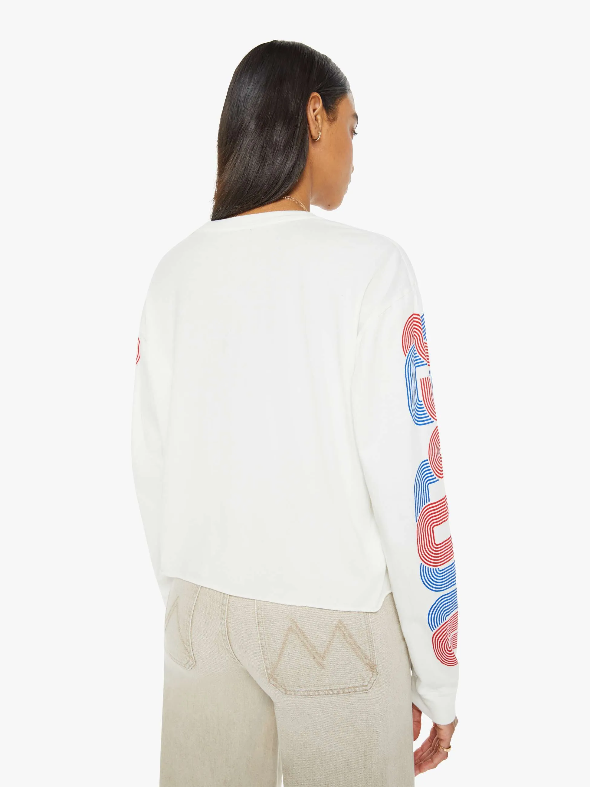 The L/S Slouchy Cutoff - Don't You See It? sold by MOTHER product image thumbnail 4