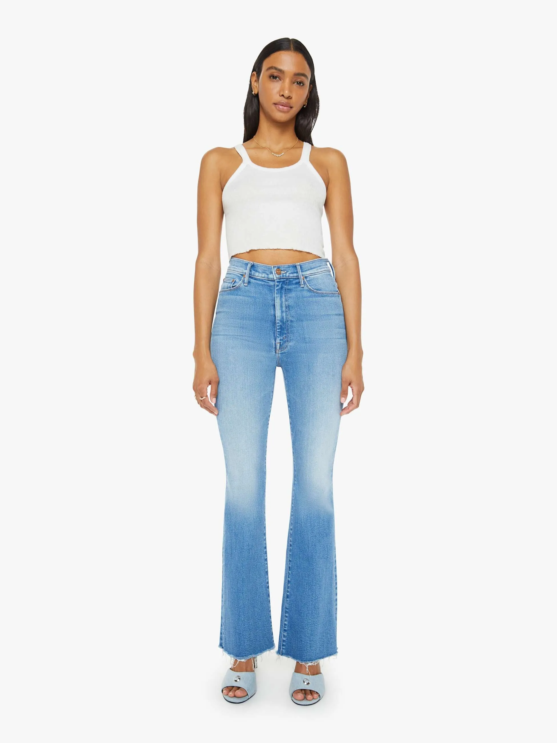 High Waisted Weekender Fray - Read Between The Lines sold by MOTHER product image thumbnail 2