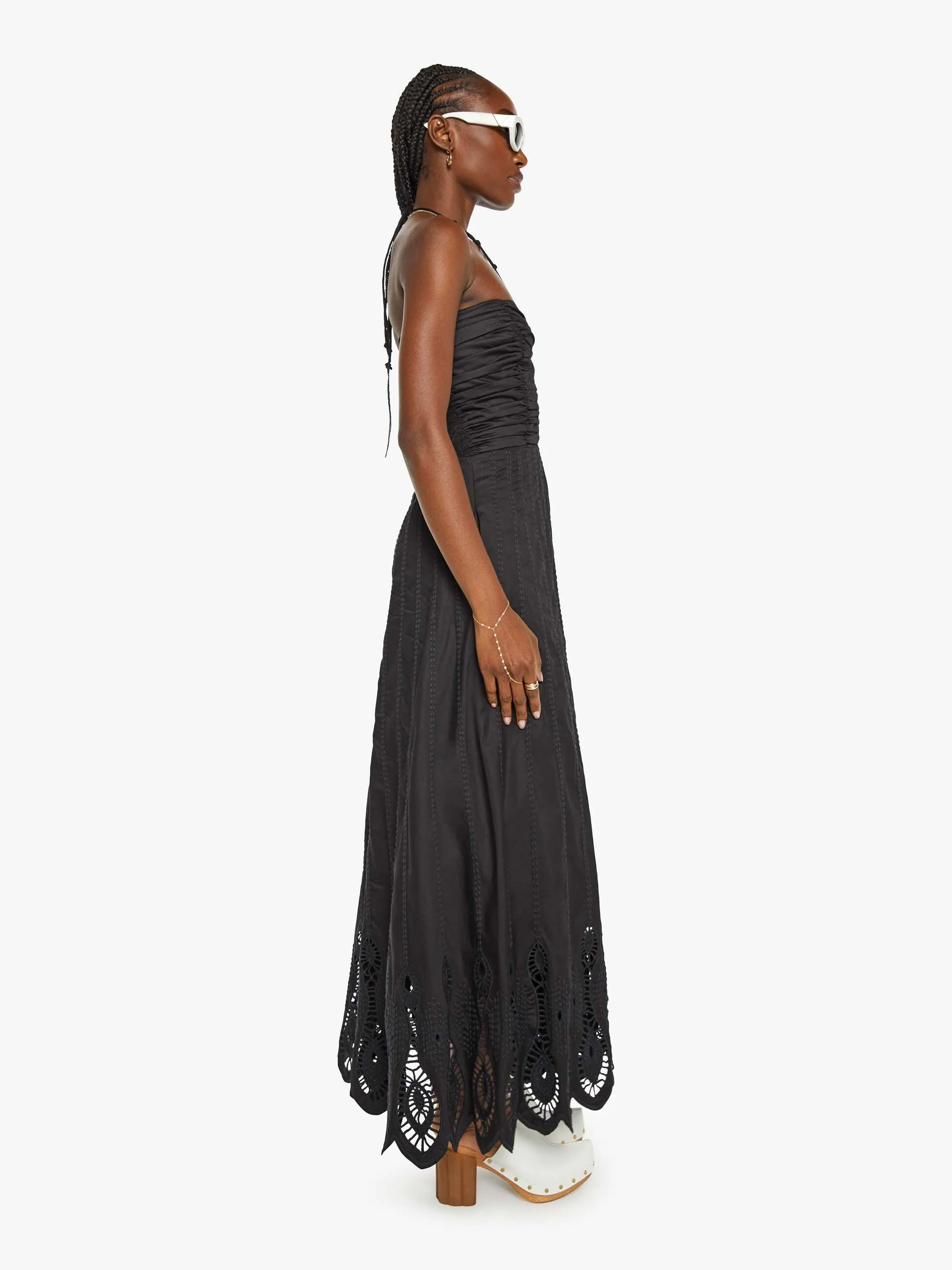 Maria Cher Tori Long Dress - Black sold by MOTHER product image thumbnail 3