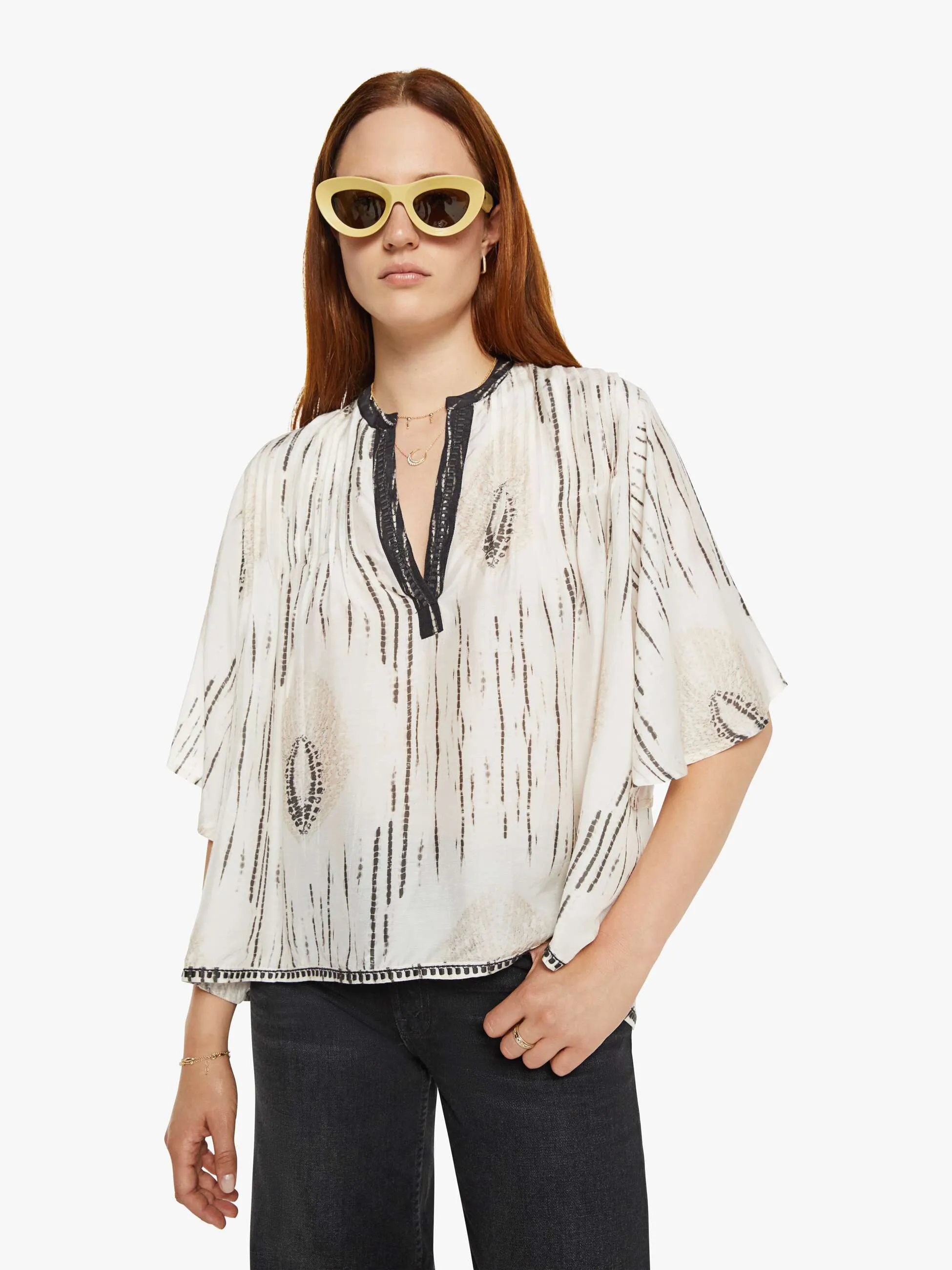 Maria Cher Emily Top - Ecru sold by MOTHER