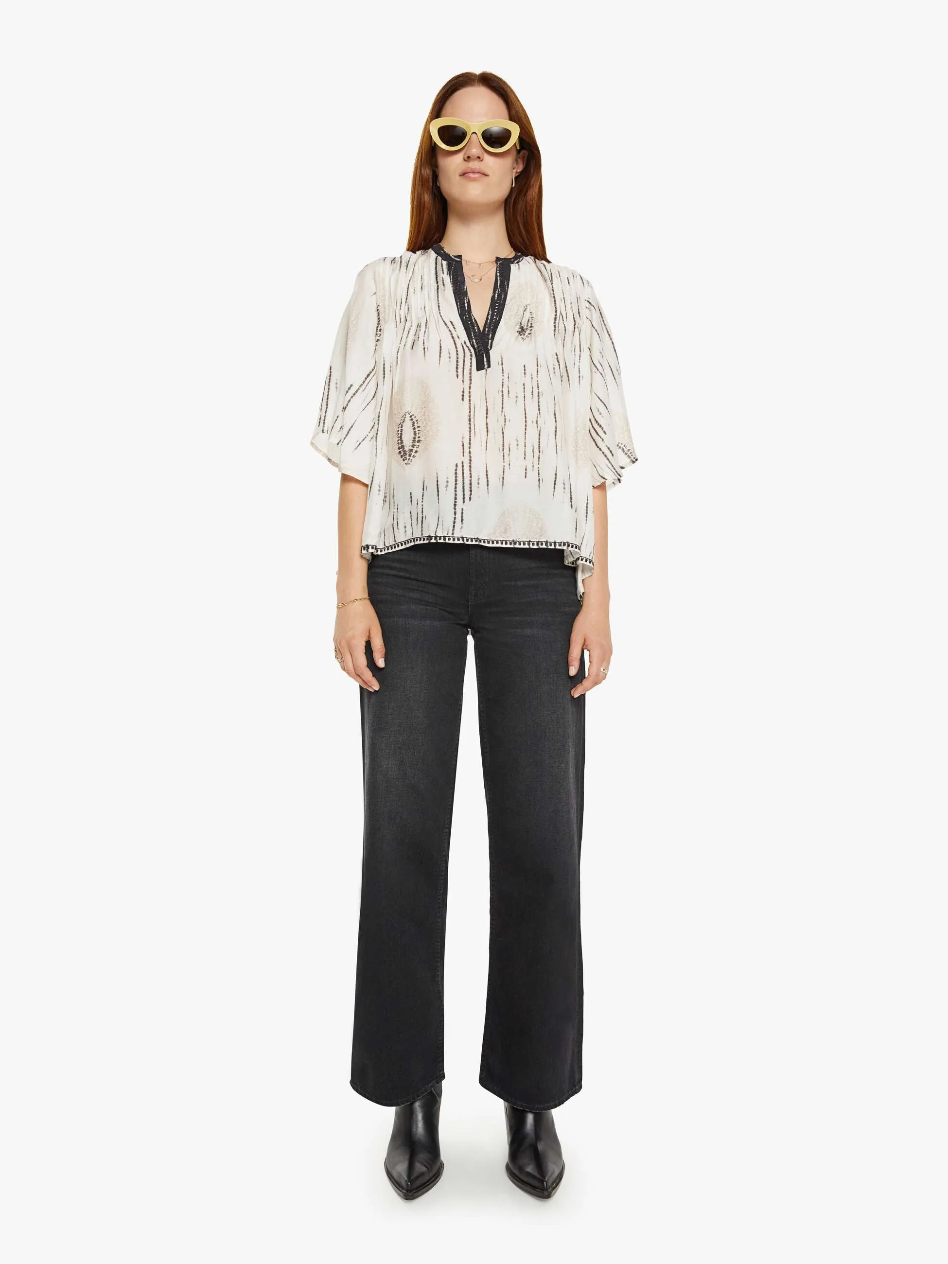 Maria Cher Emily Top - Ecru sold by MOTHER product image thumbnail 5