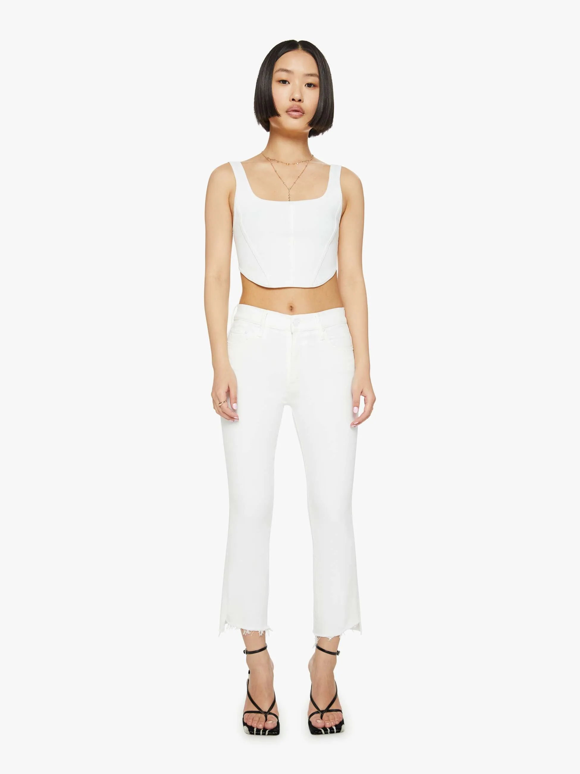 PETITES The Lil Insider Crop Step Fray - Fairest Of Them All sold by MOTHER product image thumbnail 2