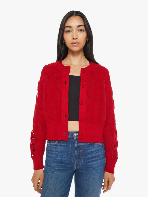The Crop Rib Cardigan - Piece Of The Puzzle made by MOTHER