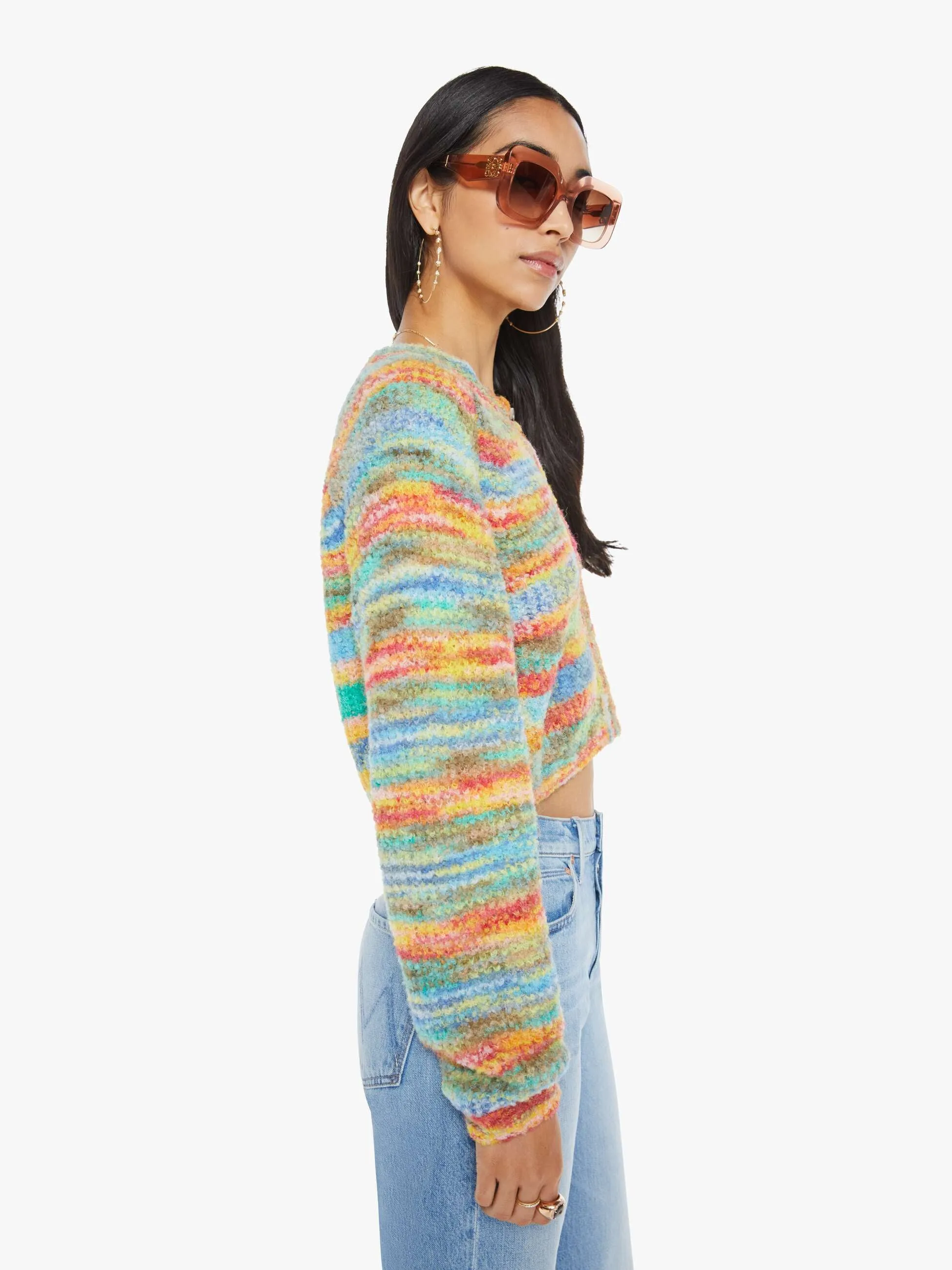 The Raglan Crop Cardigan - Fancy Fade sold by MOTHER product image thumbnail 3