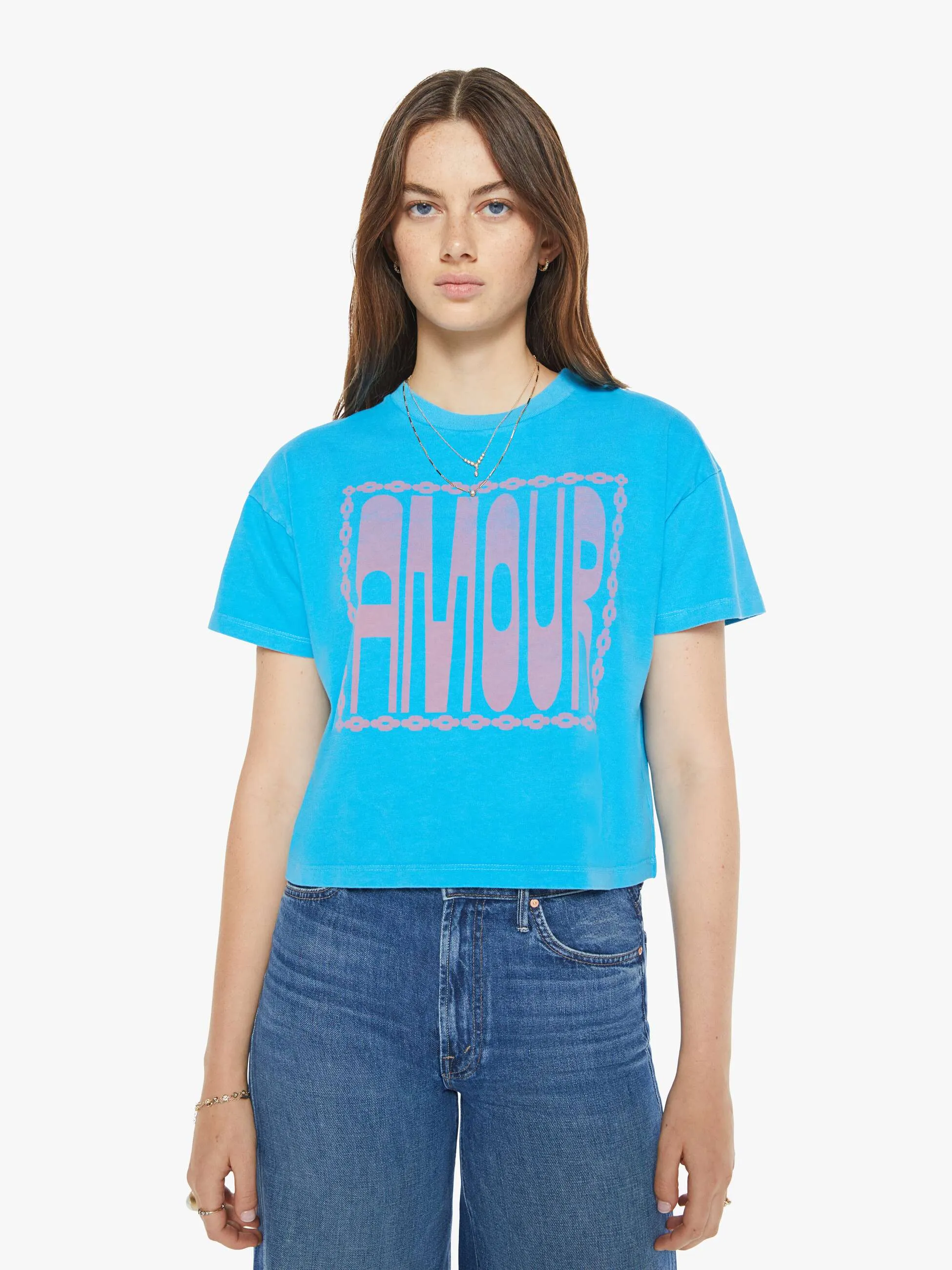 The Grab Bag Crop Tee - Amour sold by MOTHER product image thumbnail 2