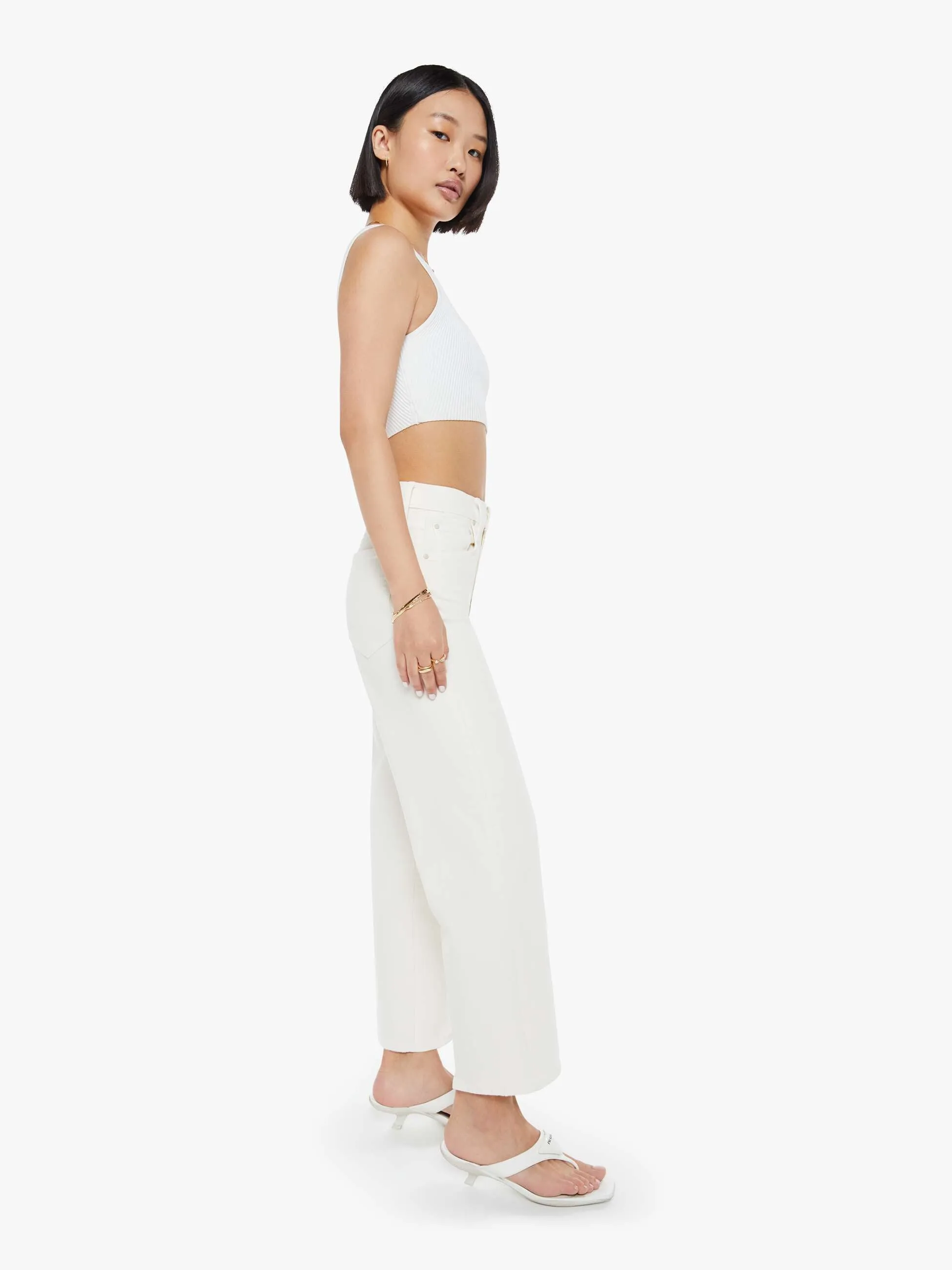 PETITES The Lil Rambler Zip Ankle - Cream Puffs sold by MOTHER product image thumbnail 3