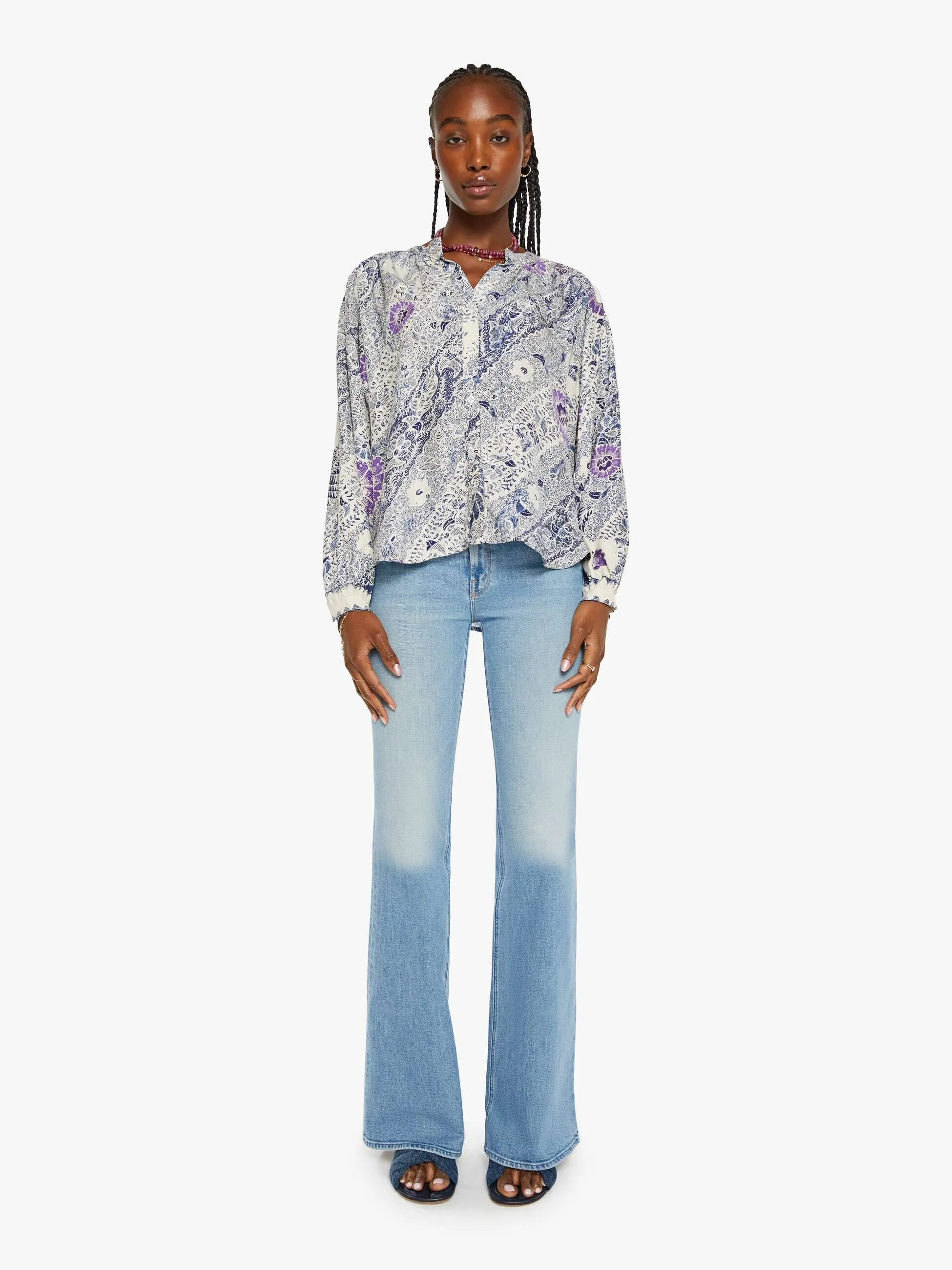 Natalie Martin Tolan Shirt - Fly Peacock Fly sold by MOTHER product image thumbnail 5