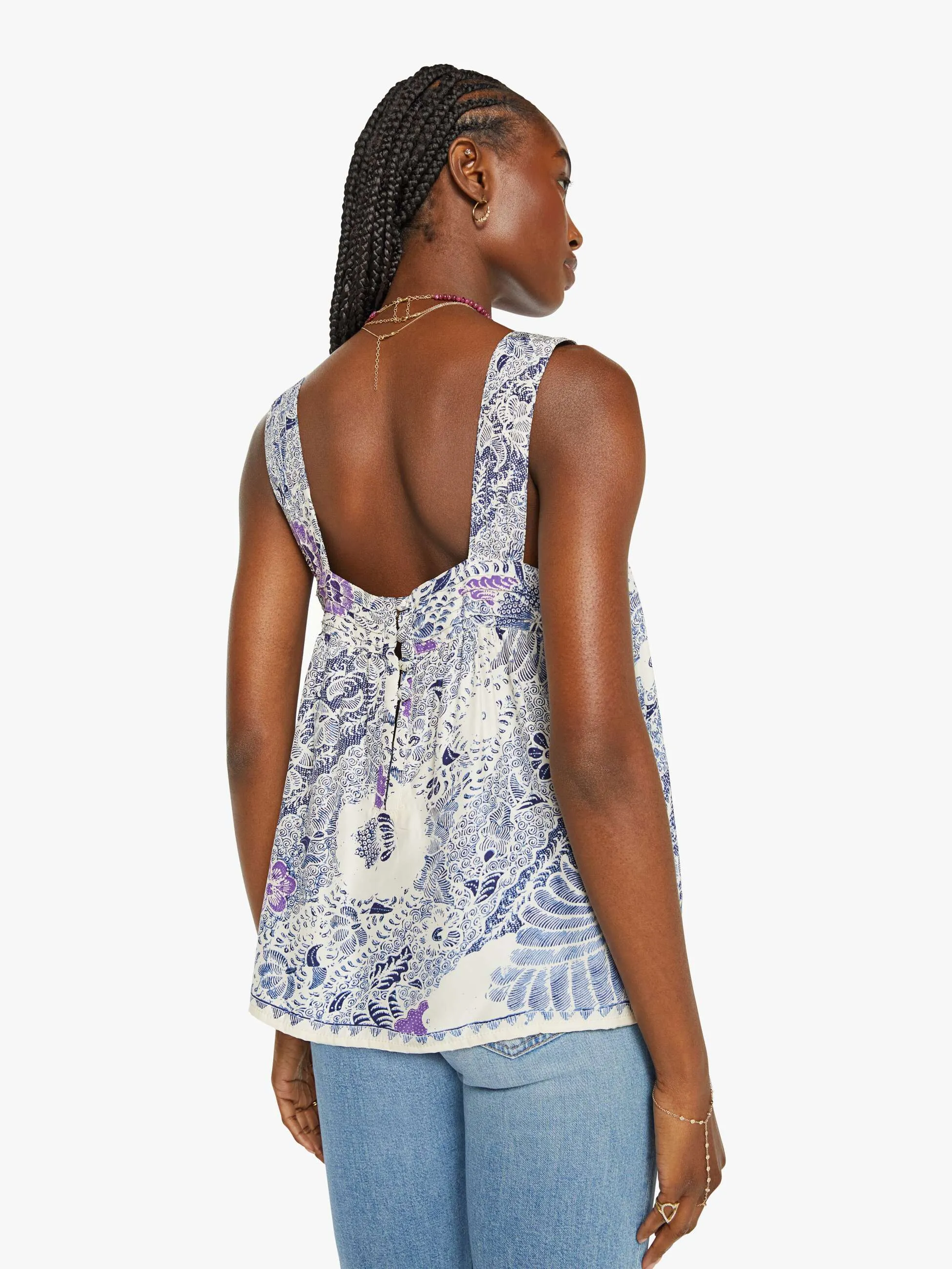 Natalie Martin Jasmine Top - Fly Peacock Fly sold by MOTHER product image thumbnail 4