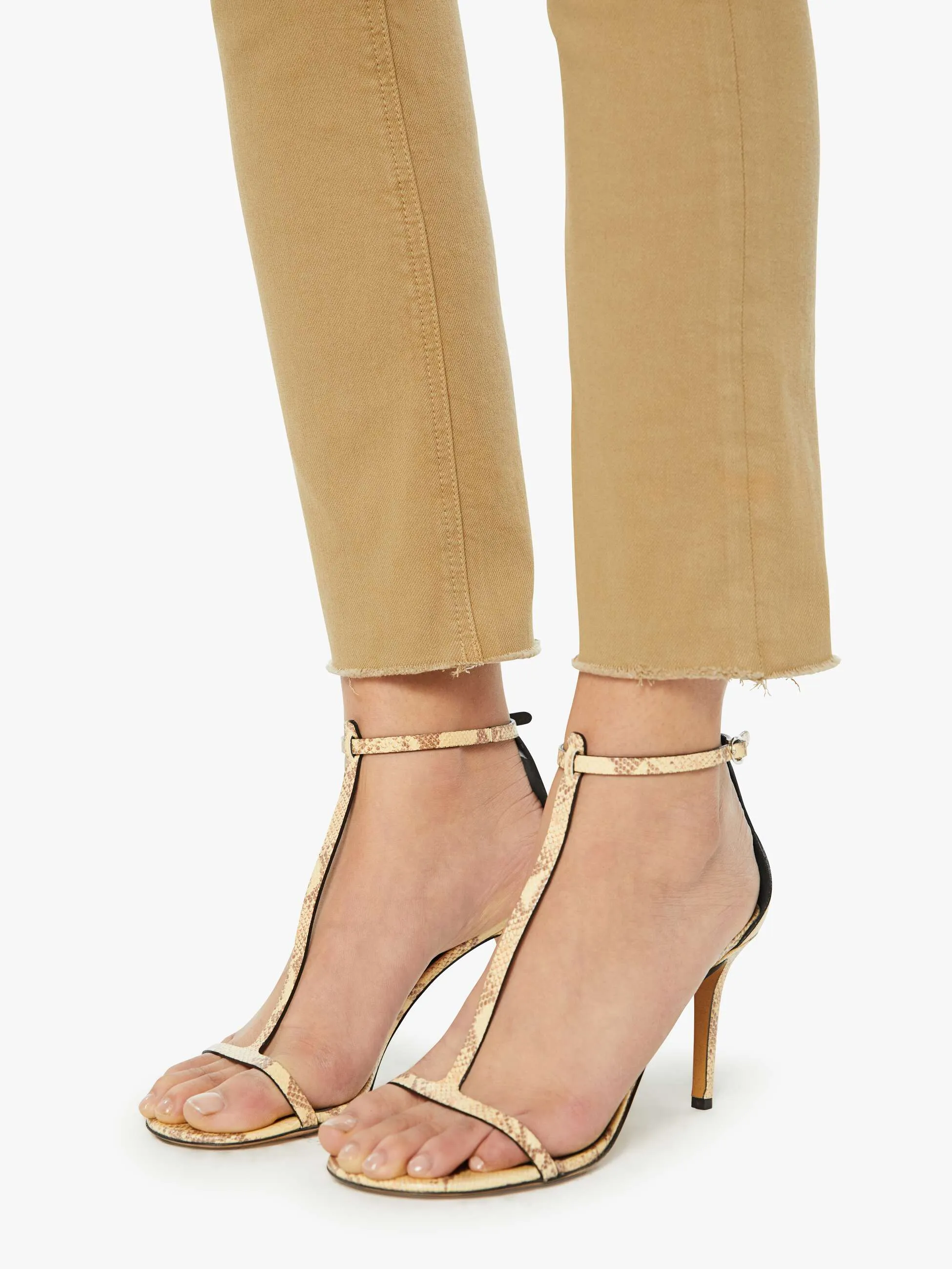 The Mid Rise Dazzler Ankle Fray - Prairie Sand sold by MOTHER product image thumbnail 5