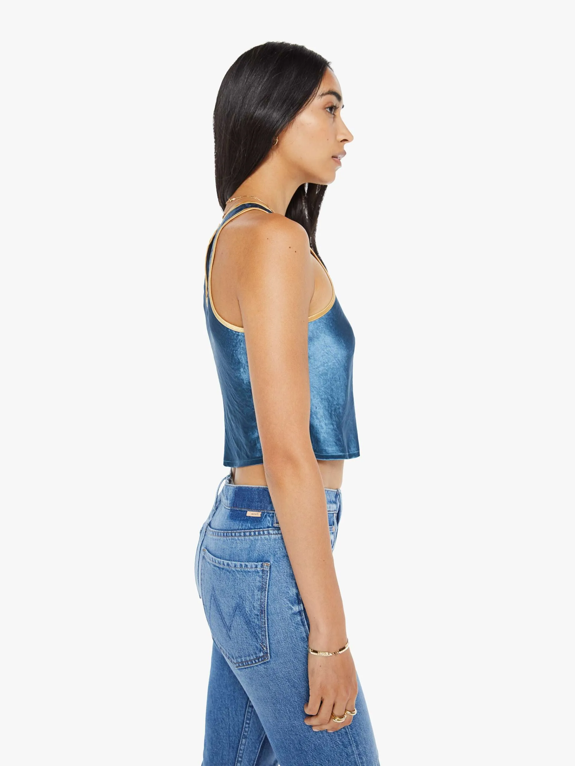 The Athletic Tank - Marine And Yellow sold by MOTHER product image thumbnail 3