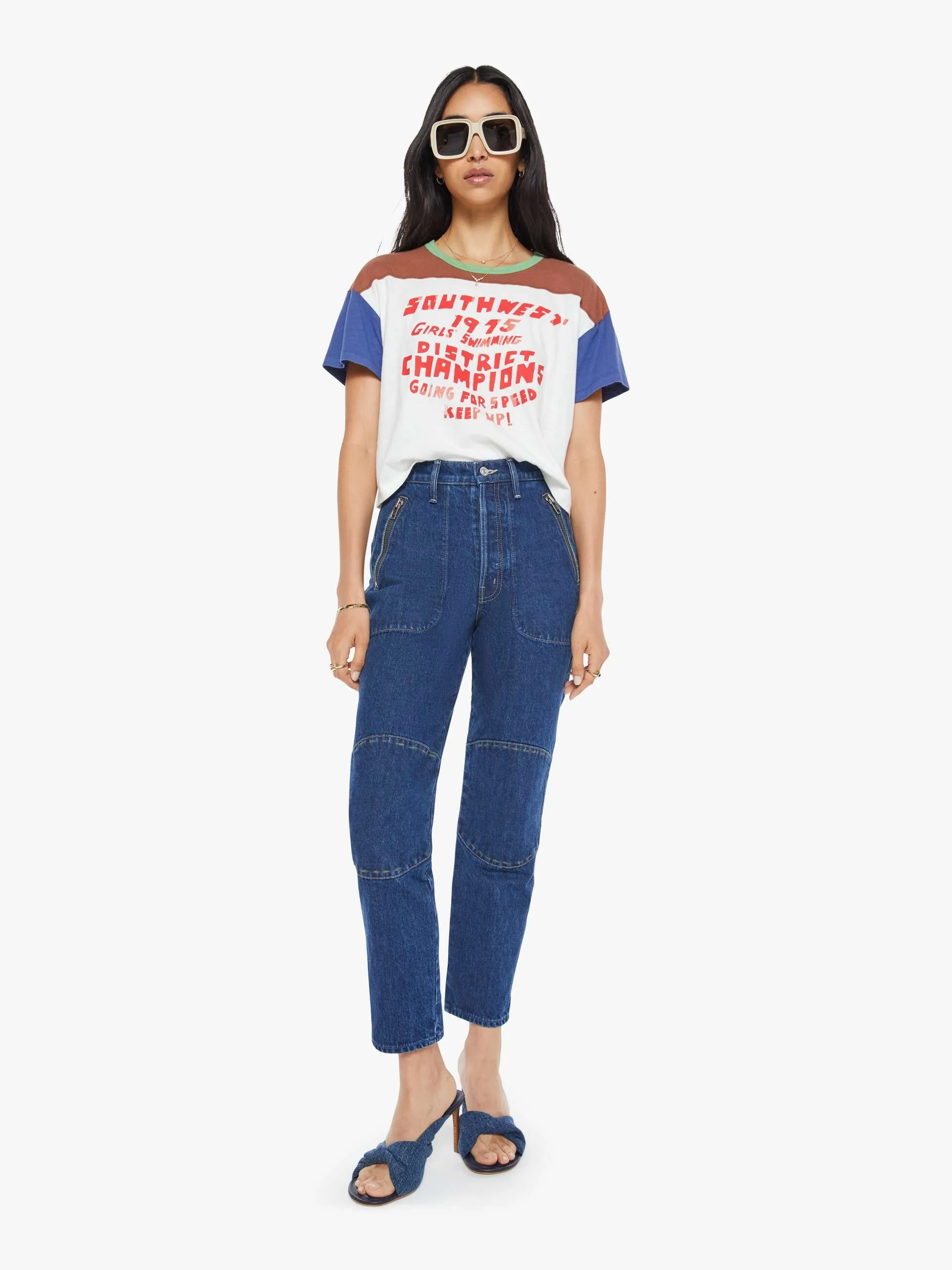 The Grab Bag Crop Yoke - Girl's Swimming sold by MOTHER product image thumbnail 5