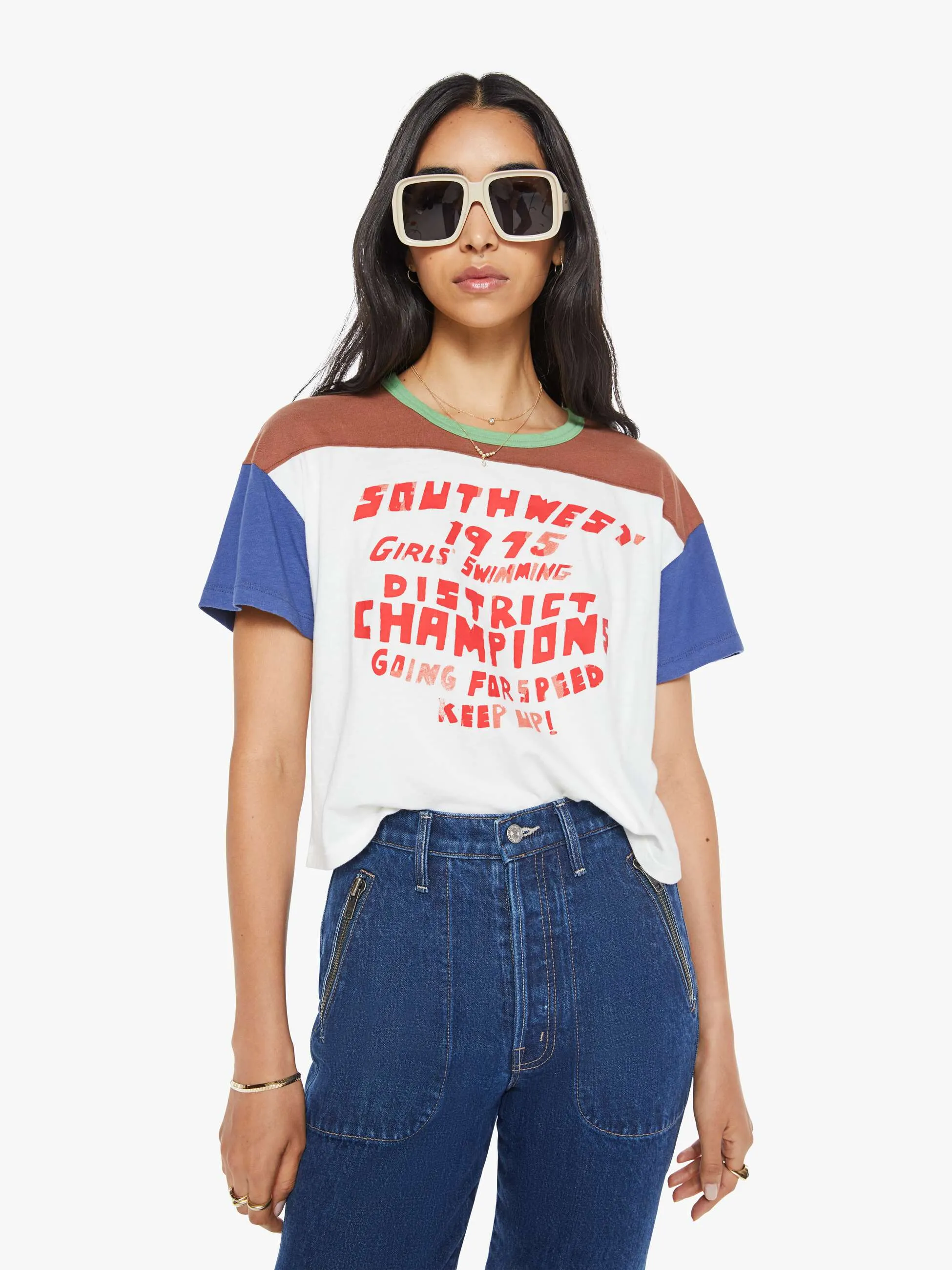 The Grab Bag Crop Yoke - Girl's Swimming sold by MOTHER product image thumbnail 2