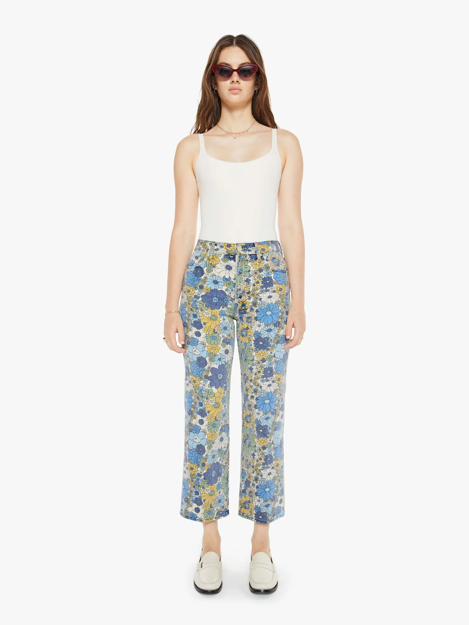 The Rambler Zip Ankle - Dirtbike Flowers sold by MOTHER