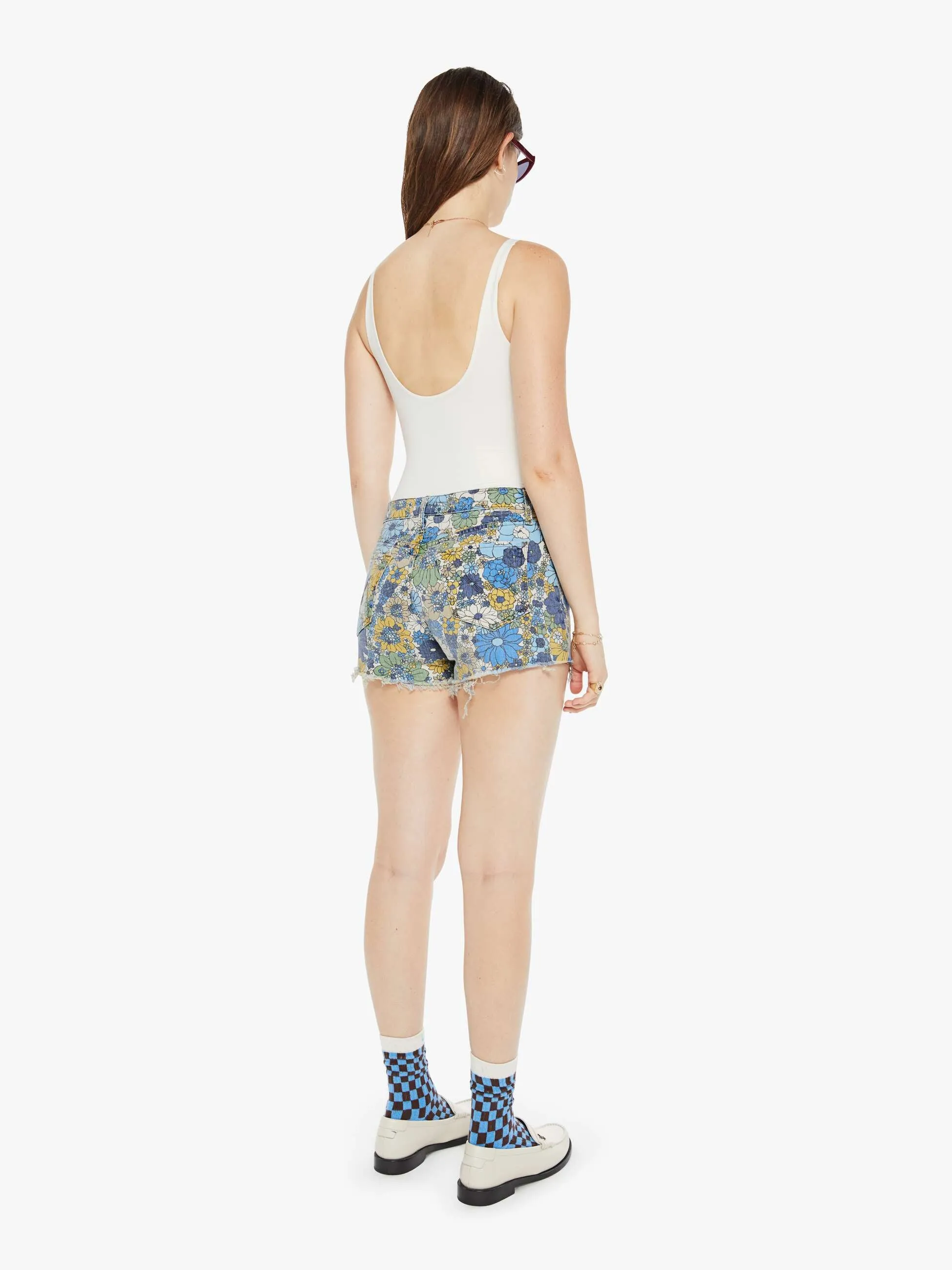 The Tomcat Kick Fray Short - Dirtbike Flowers sold by MOTHER product image thumbnail 4