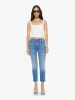 The Mid Rise Dazzler Crop - Ready, Set, Go! sold by MOTHER