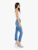 The Mid Rise Dazzler Crop - Ready, Set, Go! sold by MOTHER