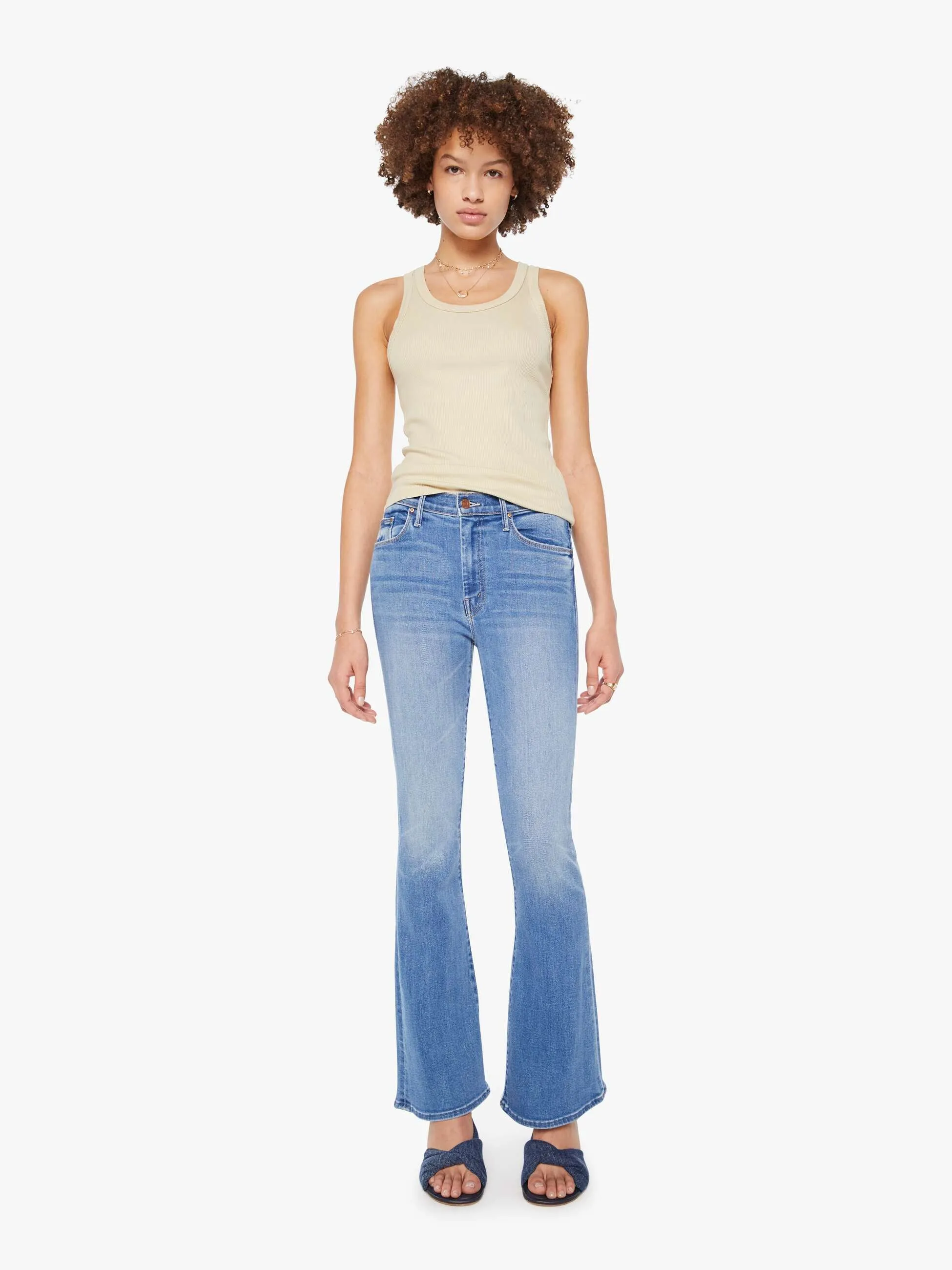 SPRWMN Rib Fitted Scoop Tank - Pistachio sold by MOTHER product image thumbnail 5