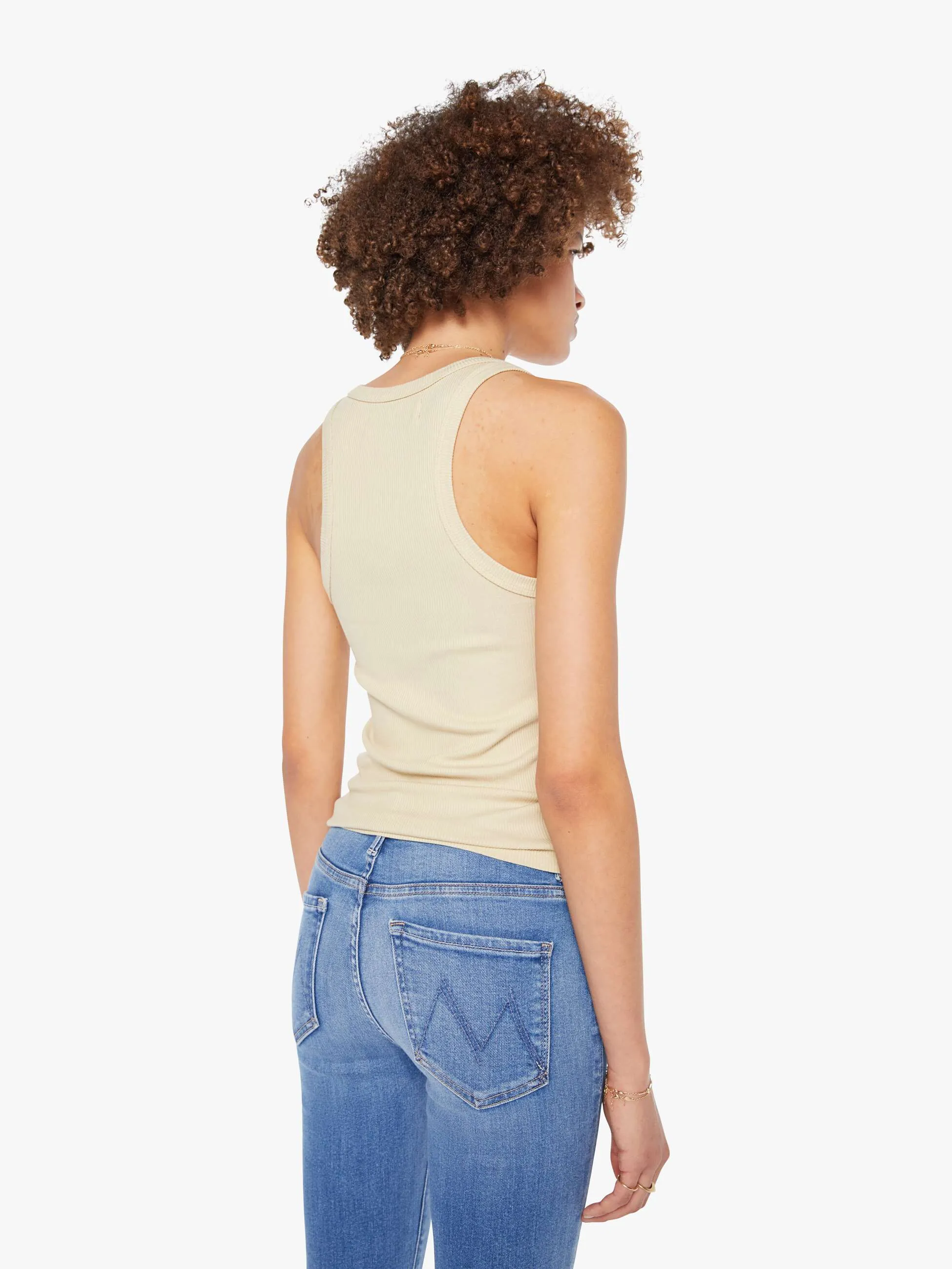 SPRWMN Rib Fitted Scoop Tank - Pistachio sold by MOTHER product image thumbnail 4