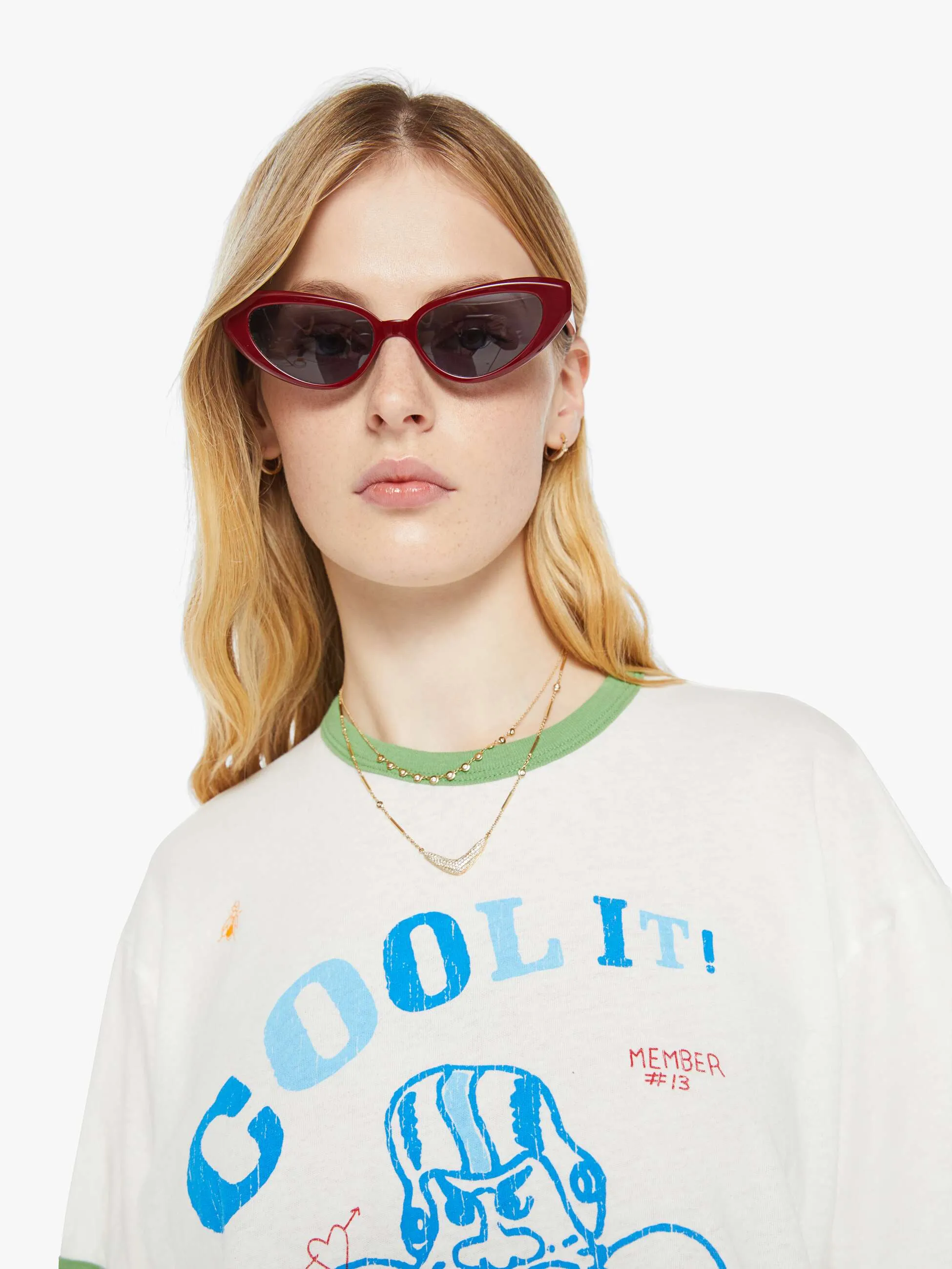 The Lowdown Ringer Tee - First In Charge sold by MOTHER product image thumbnail 5